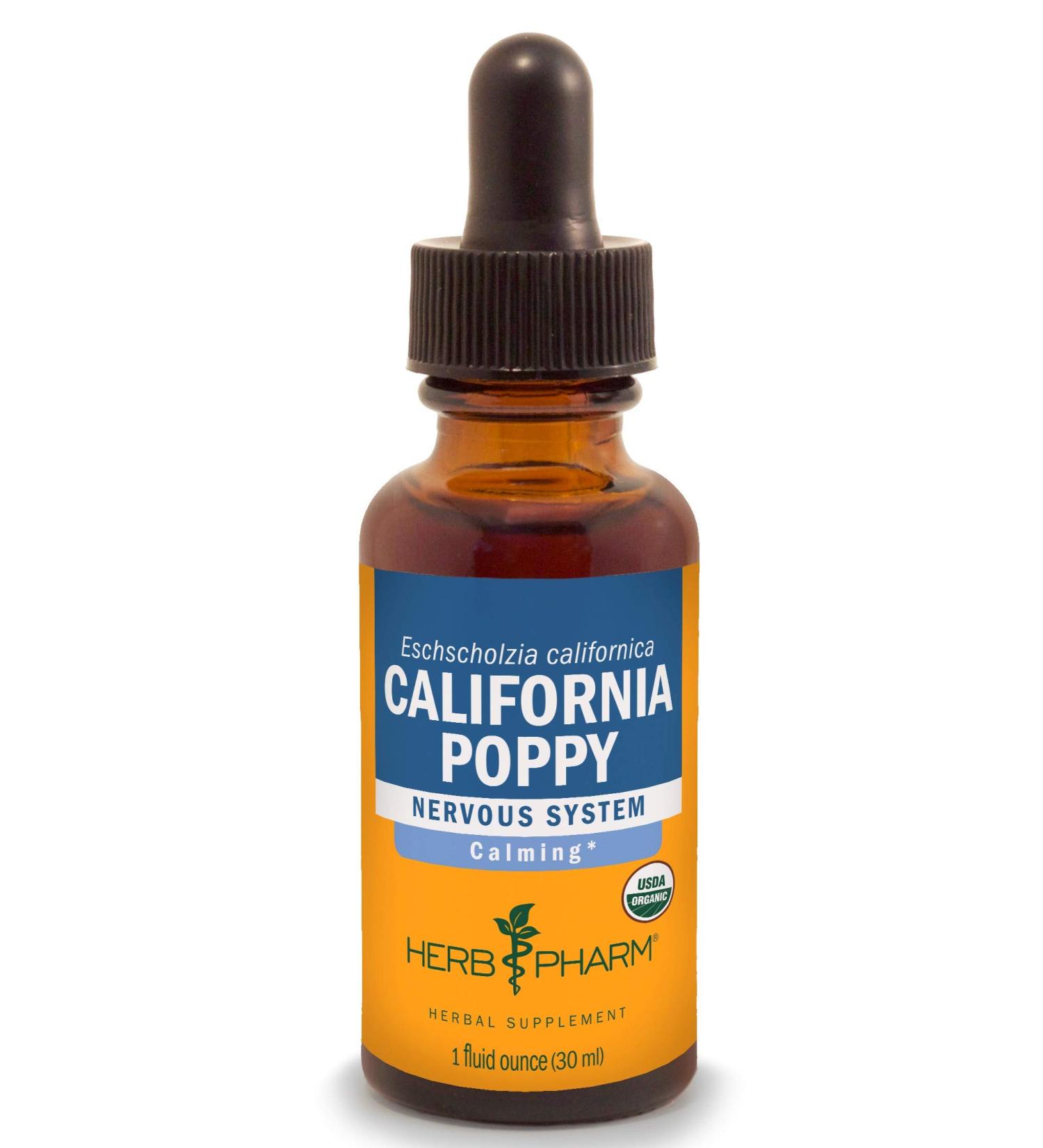 Herb Pharm California Poppy Extract 1 fl oz | Natural Relaxation & Sleep Support - Buy Online on GoSupps.com