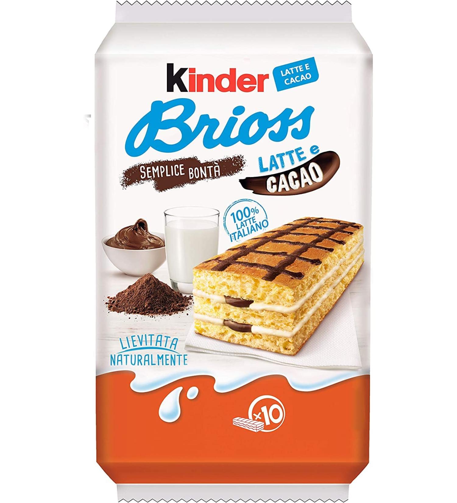  Italian Gourmet E.R. Ferrero Brioss Children's Cakes with Milk and Cocoa 10 x 30 g Set of 3 - Buy Online on GoSupps.com