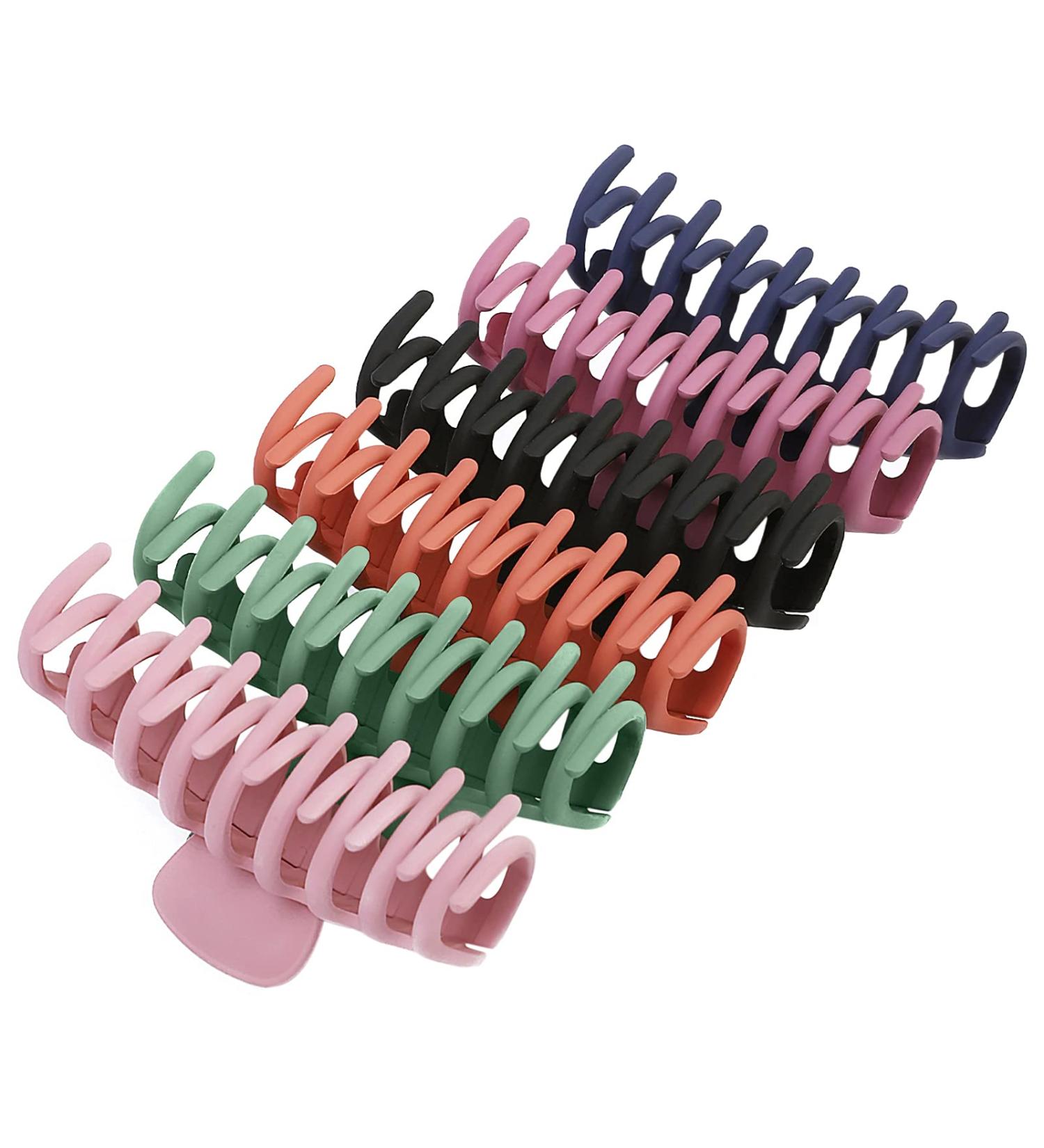 SYGY 6PCS Large Hair Claw Clips for Women - Nonslip Matte Strong Hold Banana Clips for Thick/Thin Hair - Fashion Jumbo Jaw Clips in 6 Colors - Buy Online on GoSupps.com