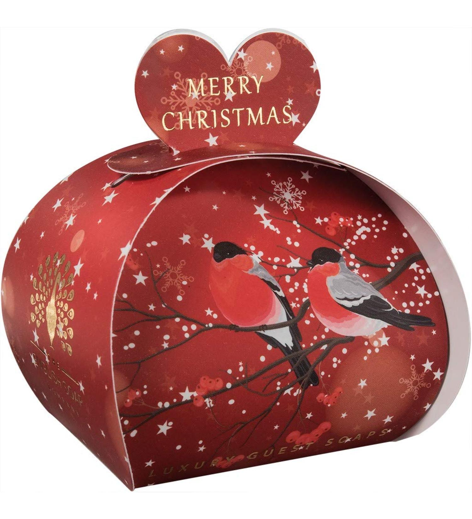 The English Soap Company Luxury Festive Heart Shaped Guest Soaps Merry Christmas 3x20g - Buy Online on GoSupps.com
