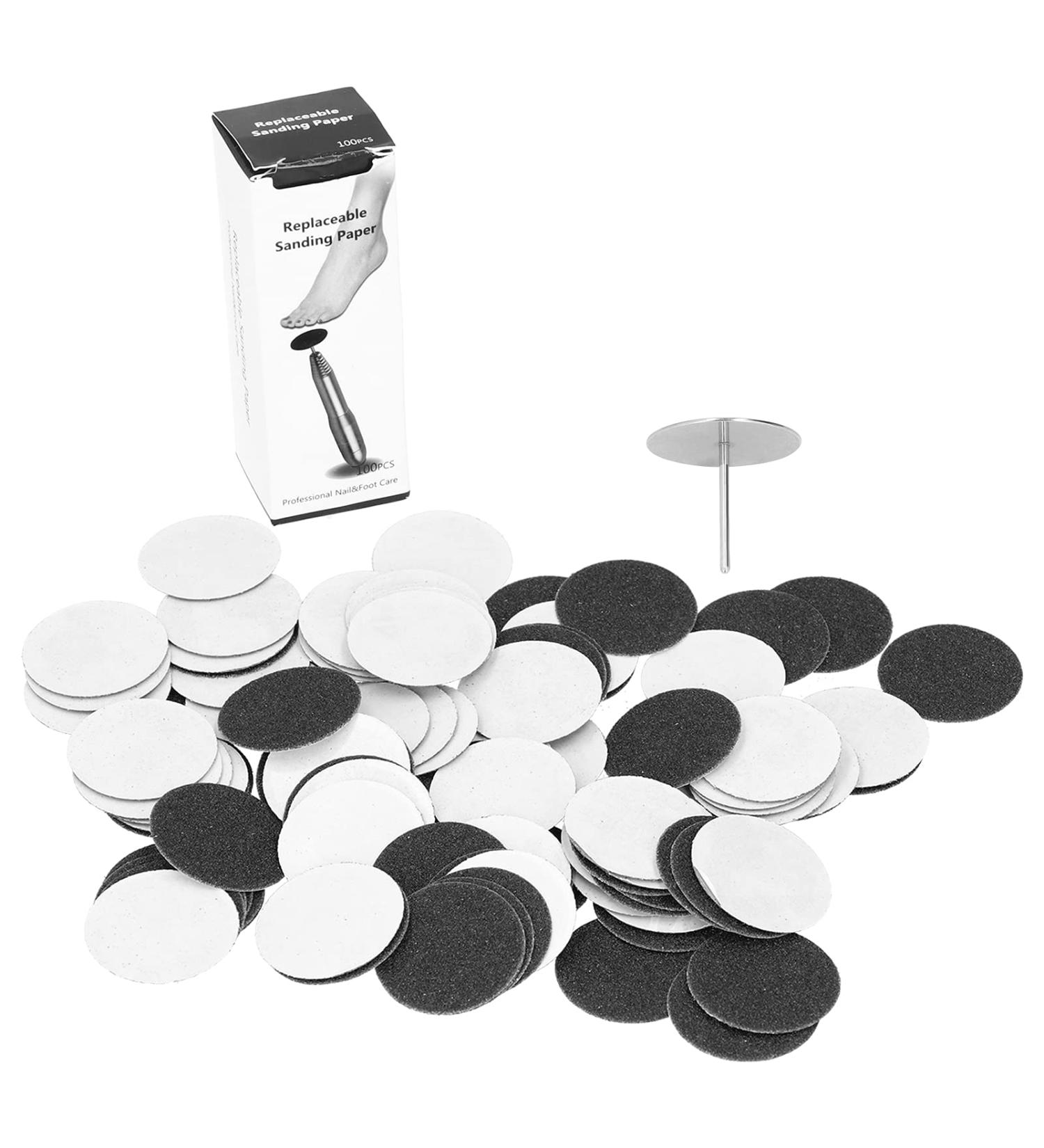 100 Replacement Grinding Paper Slices & Pedicure Tools for Electric Foot Fish Shavers (35mm) - International Shipping Available - Buy Online on GoSupps.com