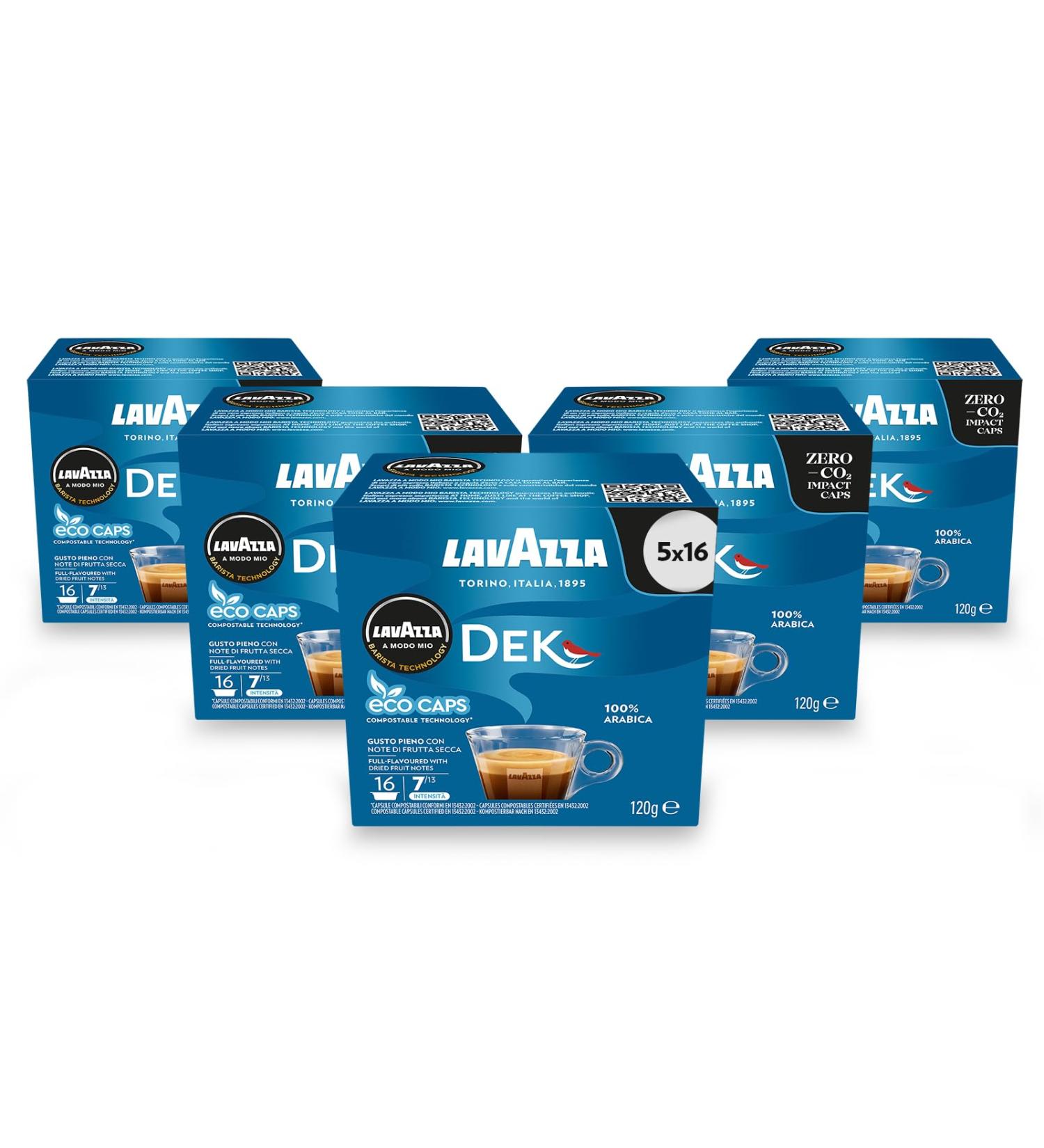Lavazza A Modo Mio Cremoosamente Dek Lot of 5 5 x 16 Capsules - Buy Online on GoSupps.com