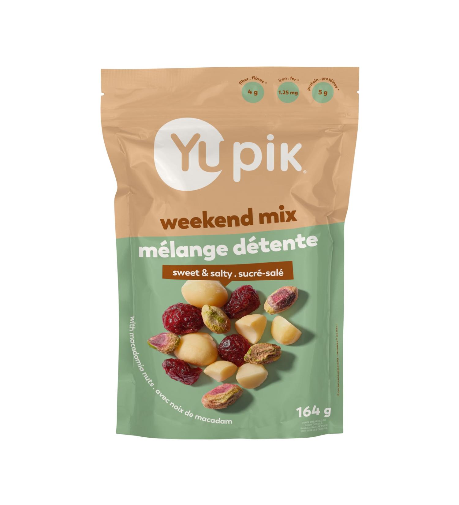 Yupik Weekend Mix 164 g Gluten-Free Kosher Non-GMO Guilt-Free Snack Sweet & Salty Nuts Pistachios Macadamia Nuts & Cranberries Healthy Trail Mix - Buy Online on GoSupps.com