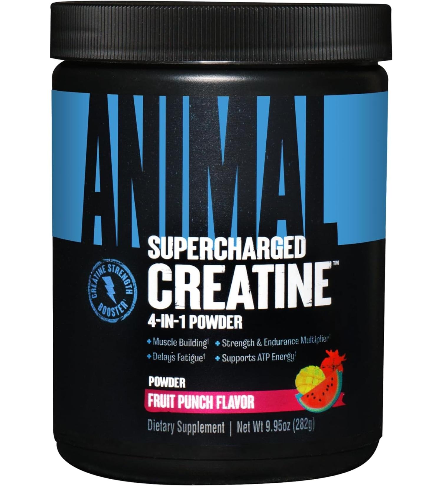 Animal Supercharged Creatine Powder with Betaine Anhydrous - Fruit Punch Flavor - Buy Online on GoSupps.com