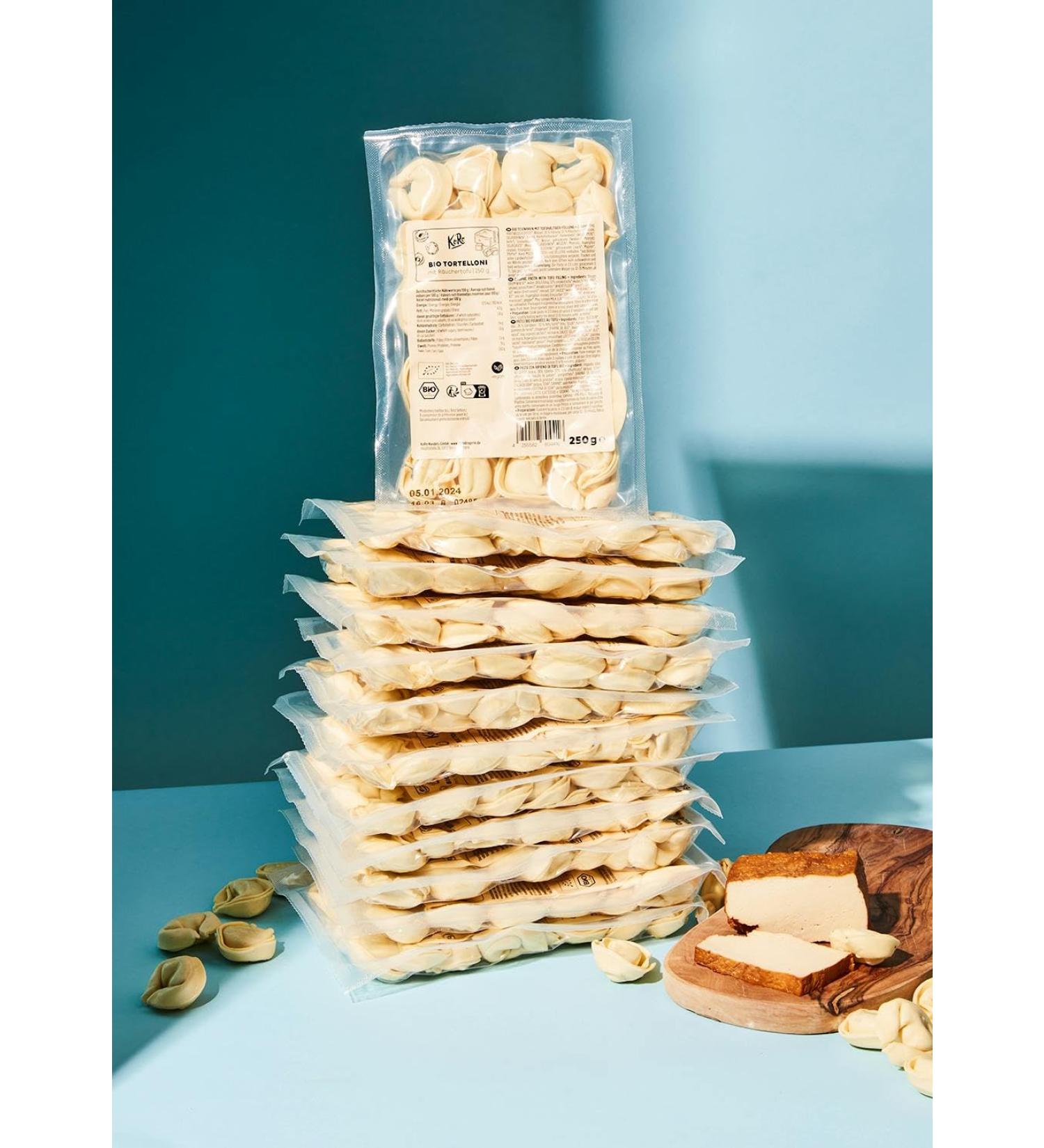  KoRo KoRo - Organic smoked tofu tortelloni 250g - Quick and easy to prepare - Vegan - Organic quality - Can be stored without refrigeration - Buy Online on GoSupps.com