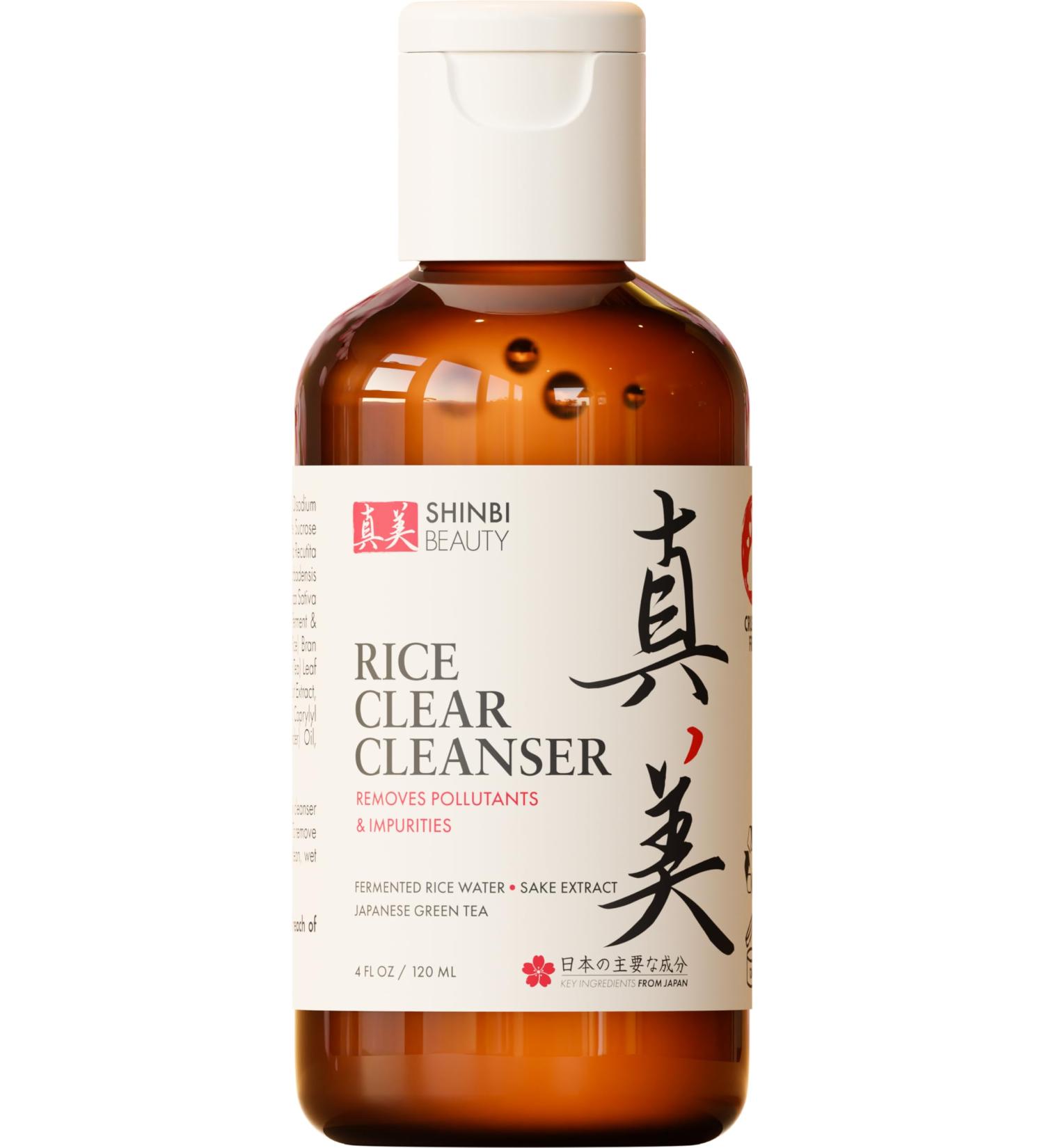 Japanese Rice Water & Green Tea Face Wash - 99% Natural Skincare | 4oz Japanese Beauty Cleanser - Buy Online on GoSupps.com