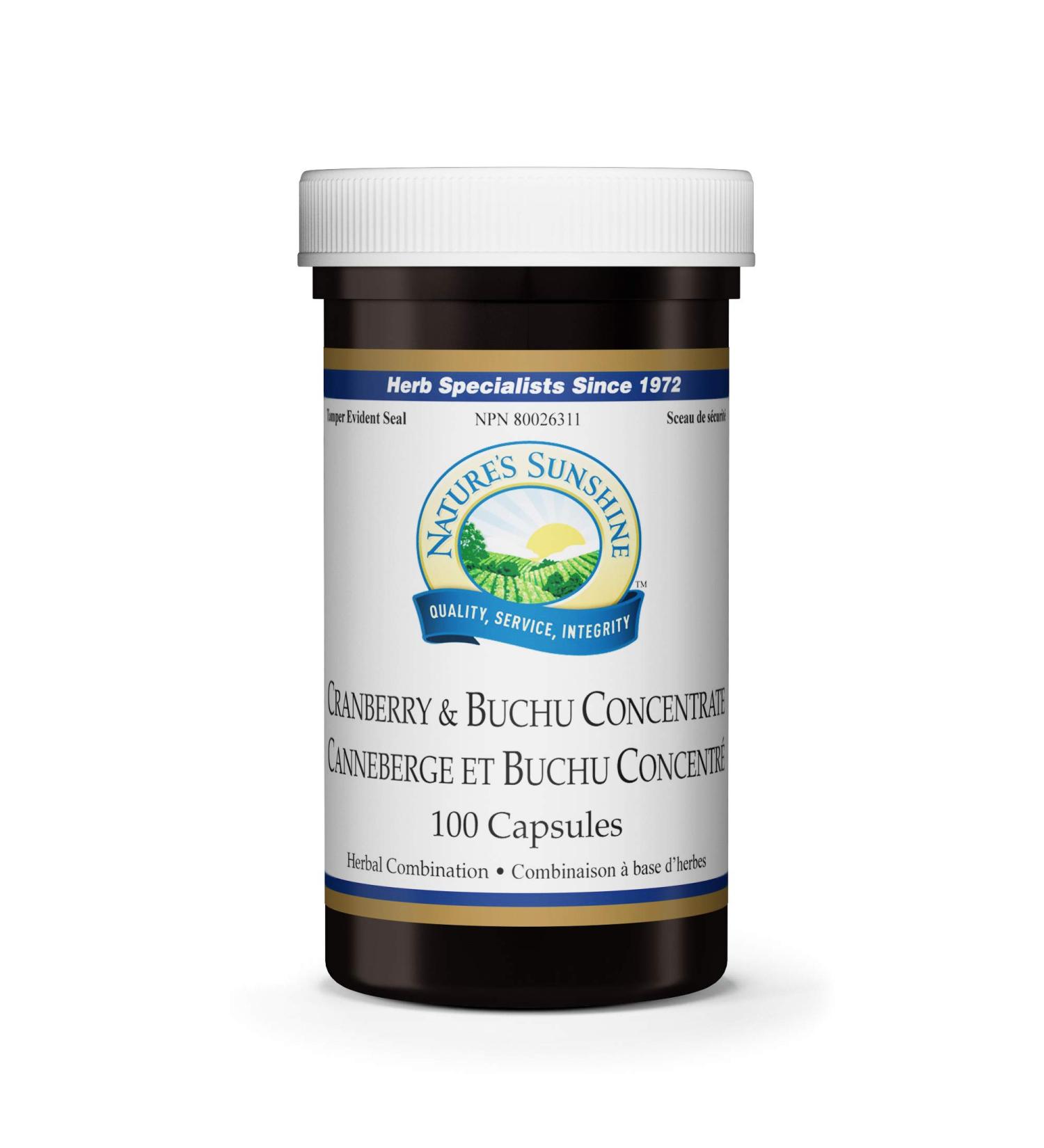Nature's Sunshine Cranberry and Buchu Concentrate 100 capsules - Buy Online on GoSupps.com