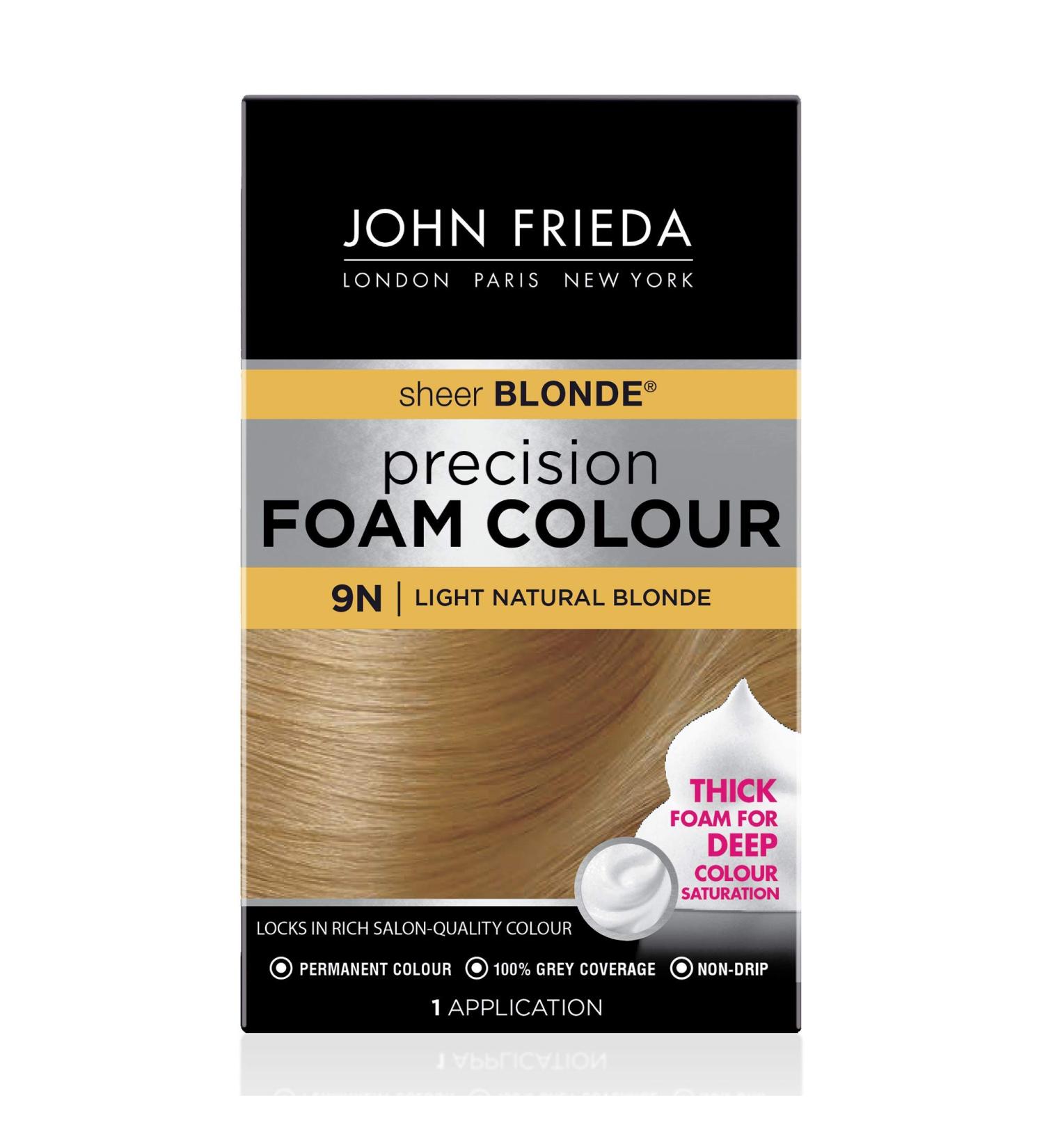 Precision Full-Coverage Hair Color Kit | Light Natural Blonde 9N | Thick Foam for Deep Color Saturation | 4 Piece Set - Buy Online on GoSupps.com