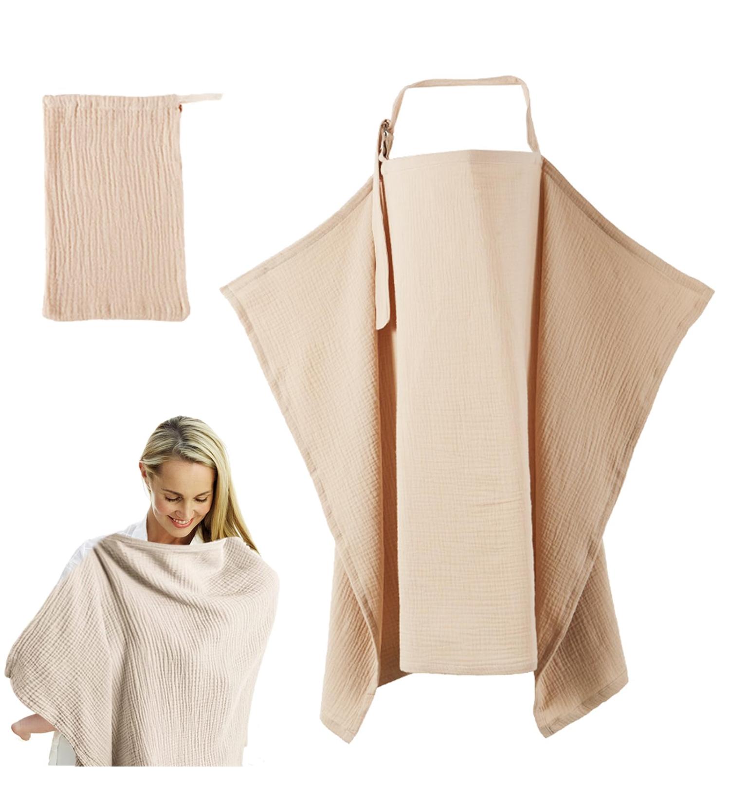 Funmo Multi-Purpose Breastfeeding Towel & Apron - Cotton Privacy Cloth & Stroller Cover for Moms - Buy Online on GoSupps.com