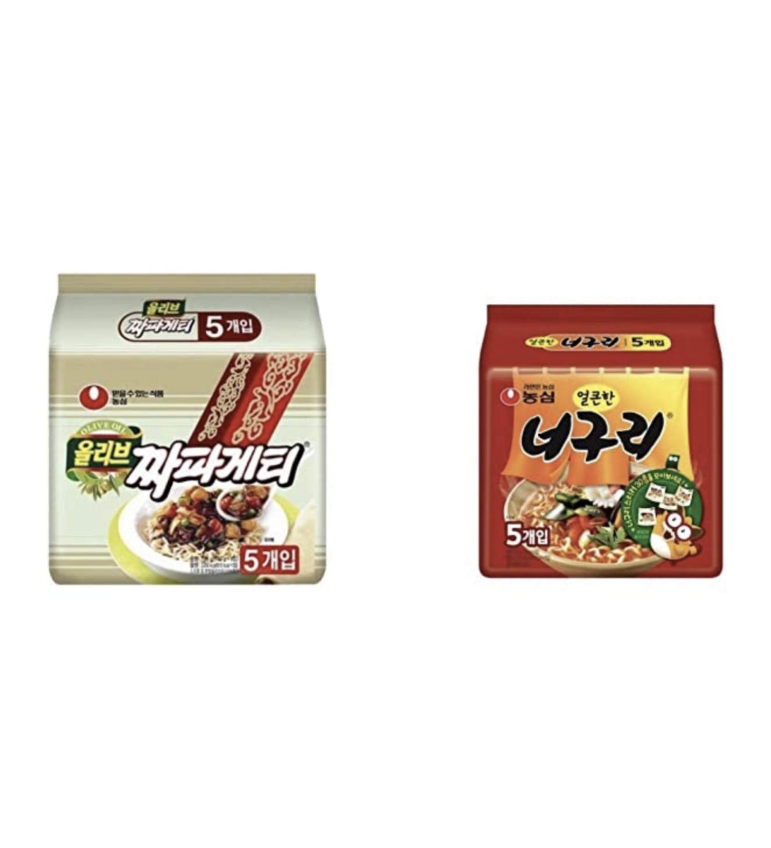 Parasite noodle Ram Dom Jjapaguri  Neoguri+Jjapaguetti 10pcs