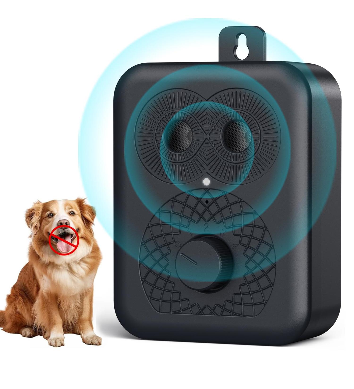 HXWEB Pet Anti-Bark Device for Dogs | 4-Level Ultrasonic Bark Control | Waterproof & Effective Anti-Bell Solution - Buy Online on GoSupps.com