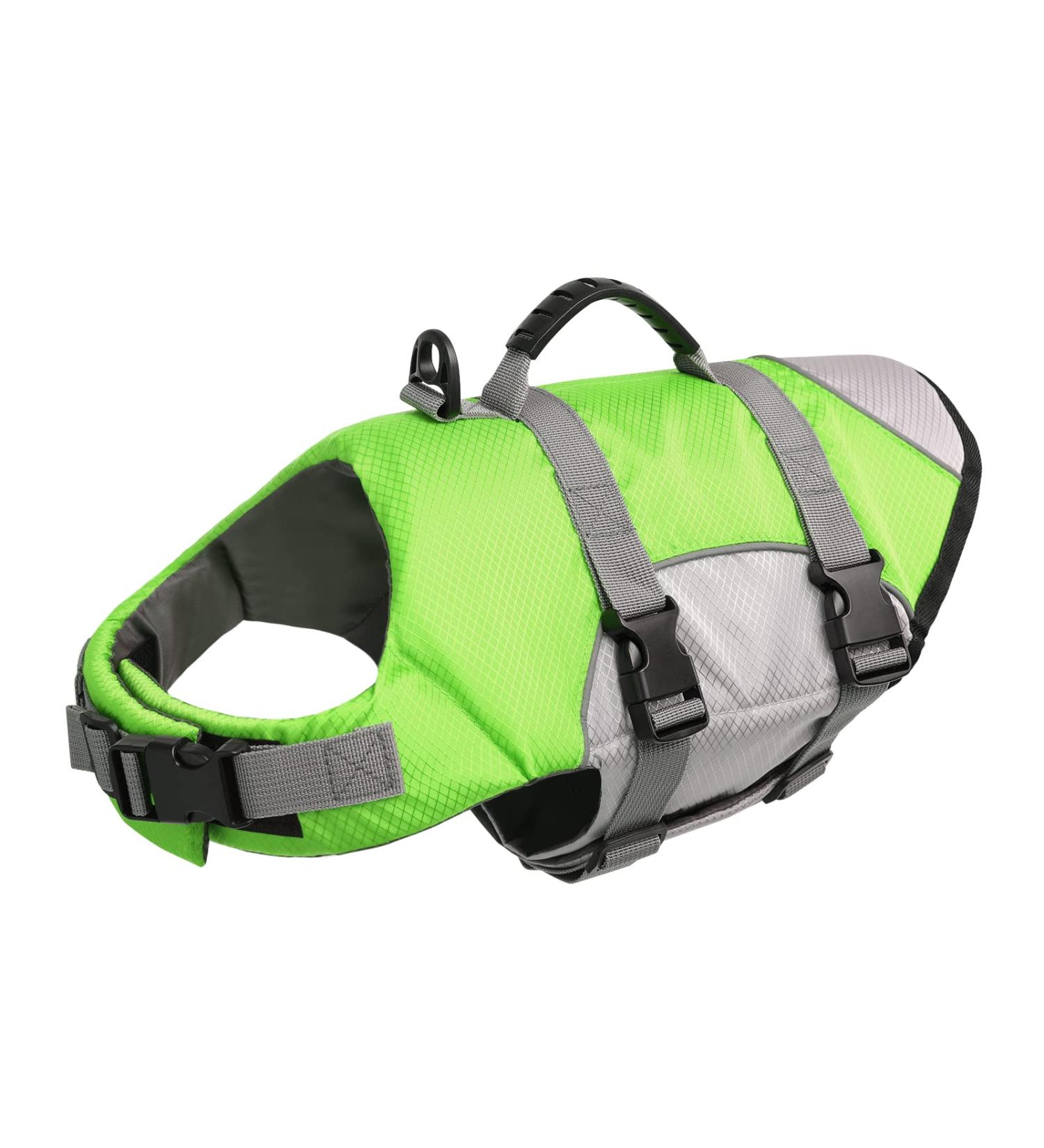 Buy Cit toile Dog Life Jacket - Small Reflective Strong Buoyancy & Breathable for Water Sports - Green L - Buy Online on GoSupps.com