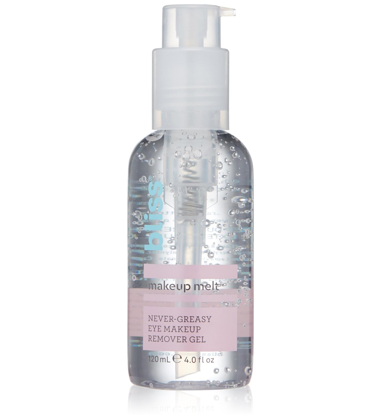 Bliss Makeup Melt Eye Makeup Remover Gel - Cooling & Hydrating | Vegan & Cruelty-Free | 4.0 fl.oz - Buy Online on GoSupps.com