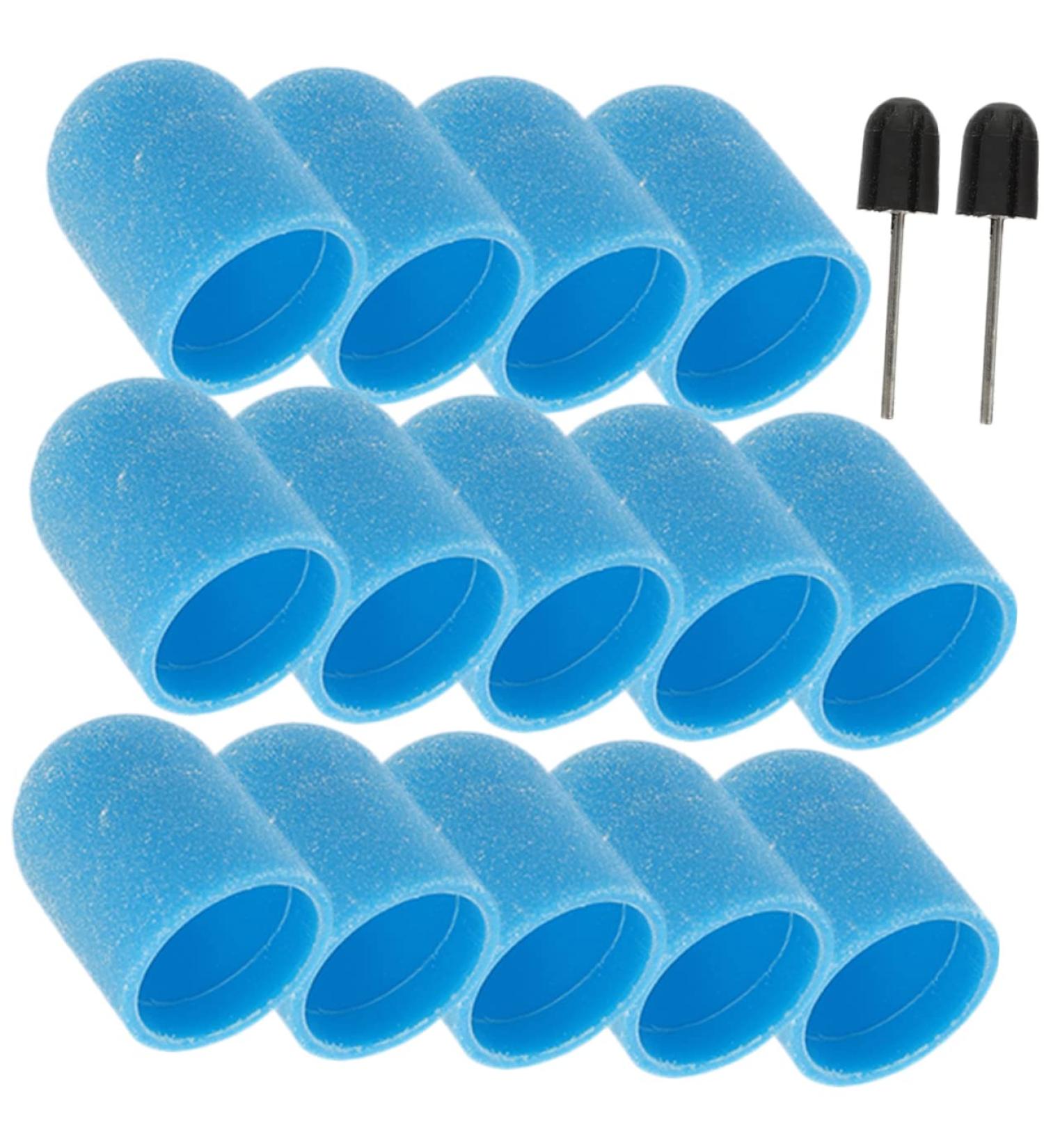 1 Set Nail Color Sand Cap Nail Drill Bit Cap Manicure Tools Callus Remover Caps Sanding Caps Electrical Tools Manicure Polishing Cap Polisher Exfoliating Inner Ring Plastic 2x1.5cm Blue - Buy Online on GoSupps.com