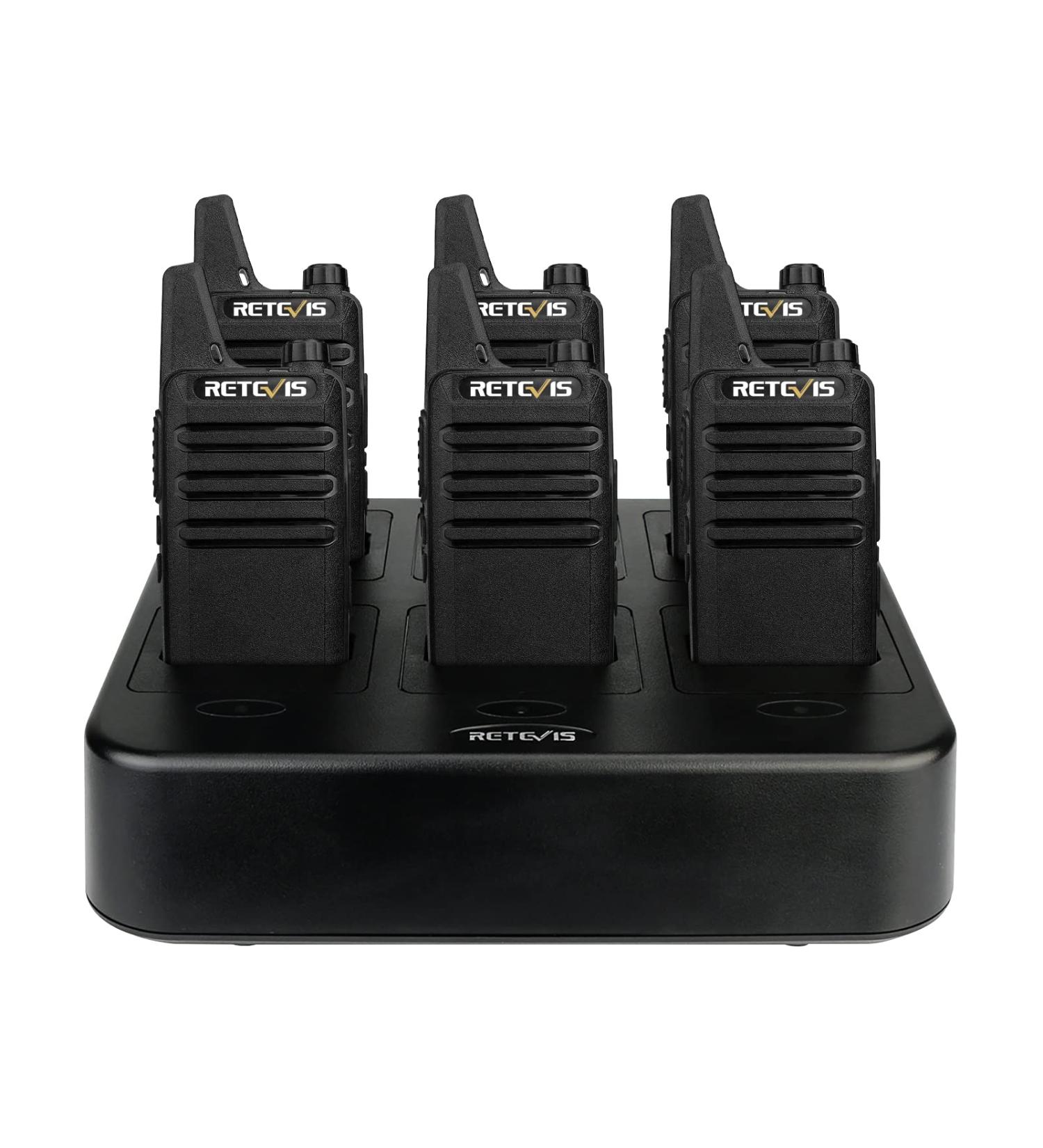 Retevis RT22 Walkie Talkies Rechargeable 2 Way Radios (6 Pack) with Multi Gang Charger - Buy Online on GoSupps.com