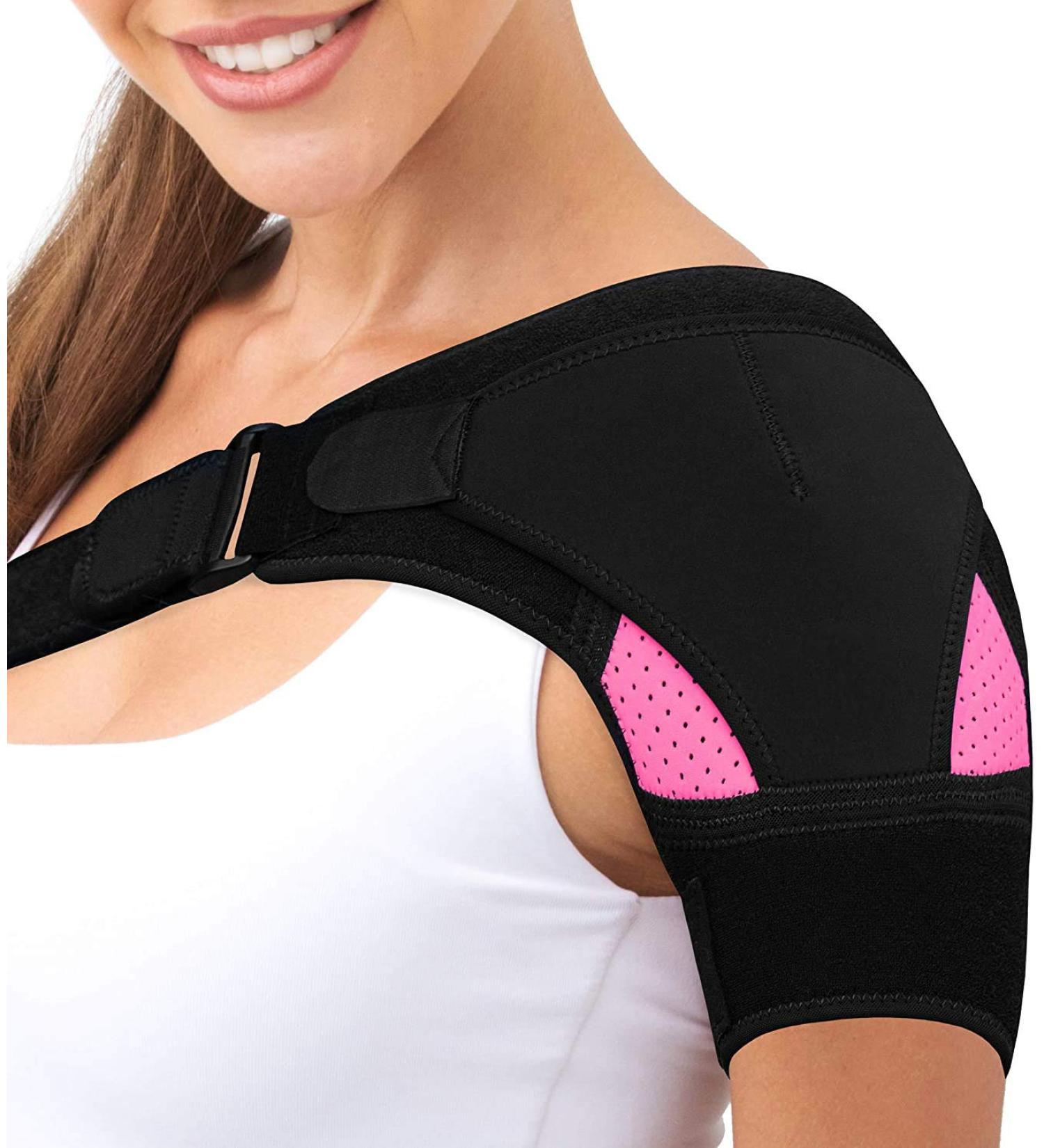 Buy Konami Neoprene Shoulder Support for Women - Double Joint Protection for Sports Injuries & Arthritic Relief | International Shipping Available - Buy Online on GoSupps.com