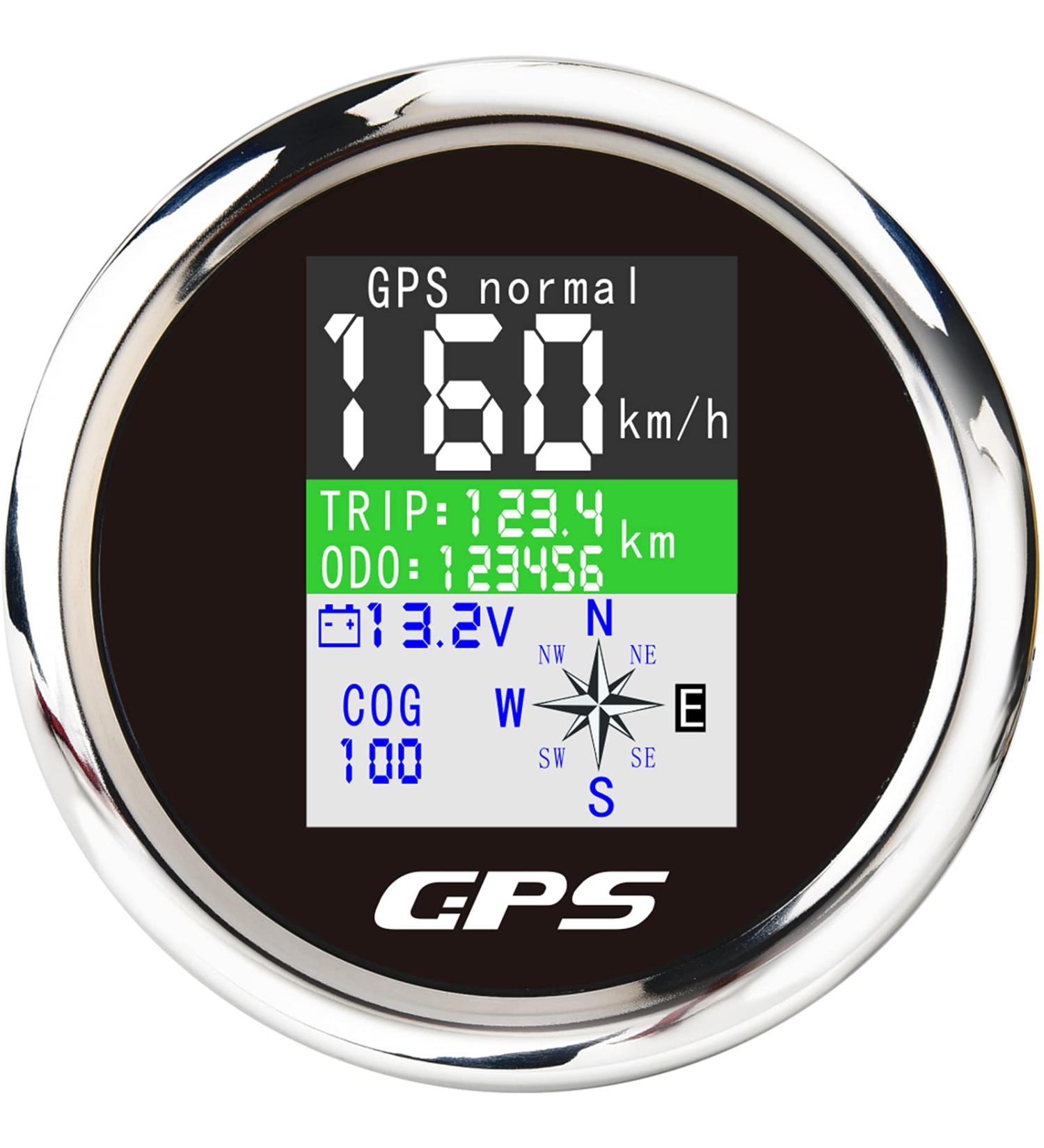 85mm Digital Speed Knife GPS Speedometer | Waterproof IP67 Speed Measuring Device for Auto & Yacht | 12V/24V - Buy Online on GoSupps.com
