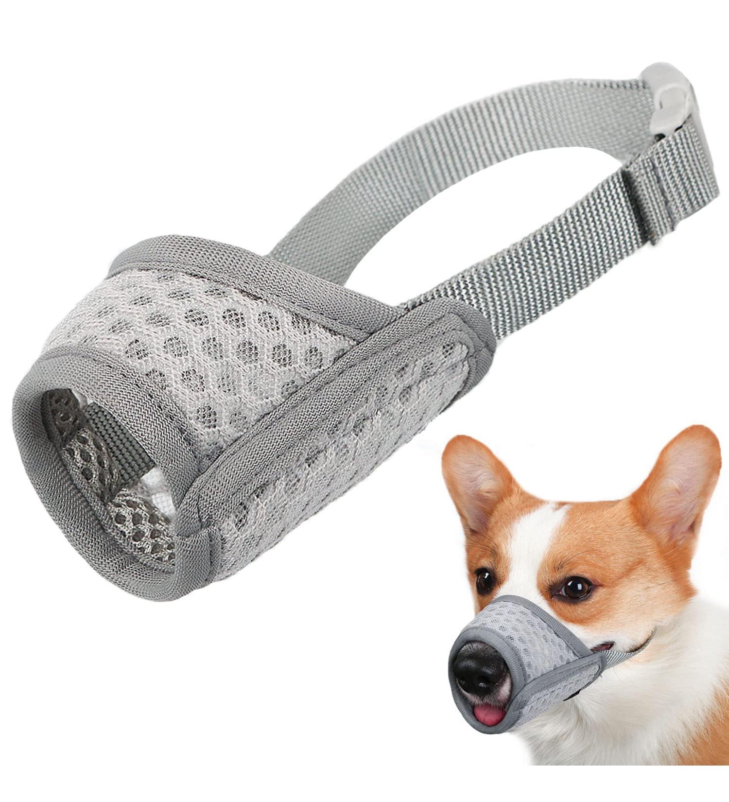 Adjustable Dog Muzzle for XXS to XXL | Ideal for Chihuahua Beagle & Golden Retriever | Prevent Biting & Chewing | Comfortable Drinking & Eating - Buy Online on GoSupps.com