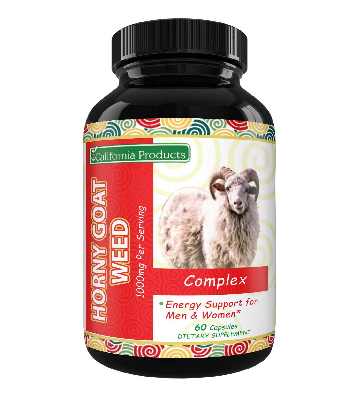 Horny Goat Weed Herbal Extracts for Men and Women - Energy Support with Maca Root, Tribulus Terrestris, Saw Palmetto - Buy Online on GoSupps.com