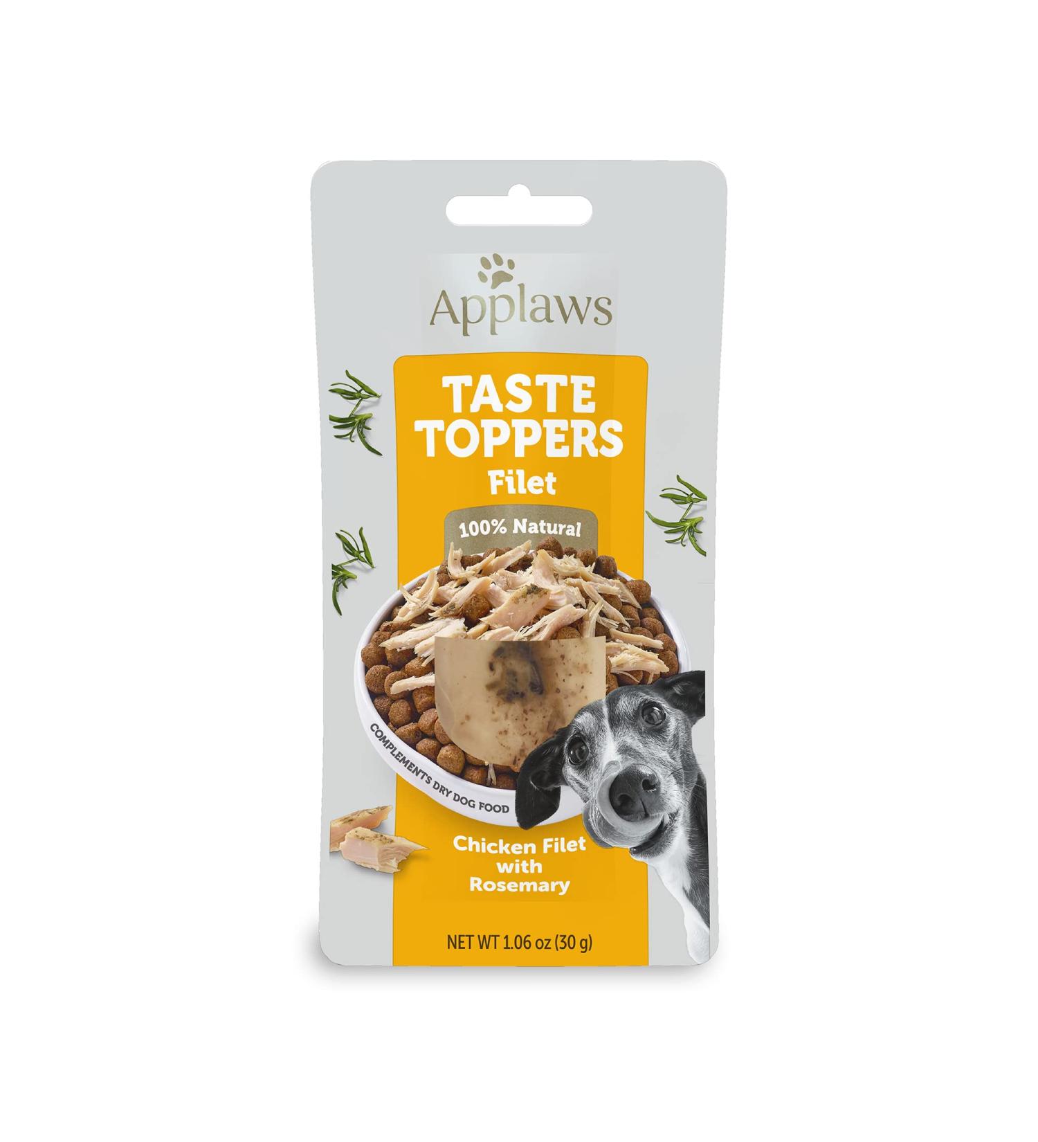 Applaws Taste Toppers Chicken Filet with Rosemary | Natural Wet Dog Treat - Buy Online on GoSupps.com