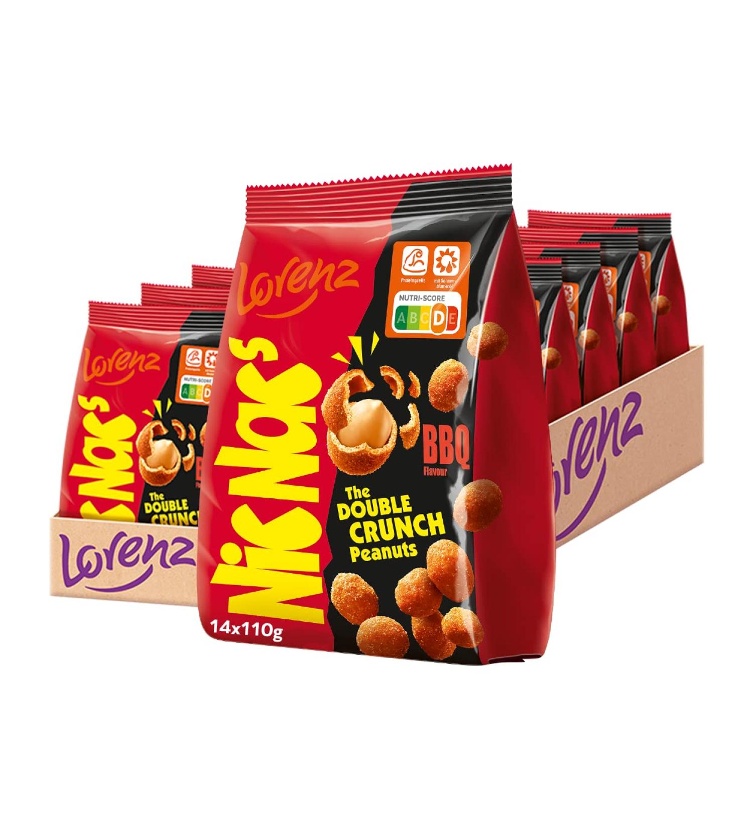 Buy Lorenz Snack World NicNac's Barbecue - Pack of 14 (14 x 110g) | International Shipping Available - Buy Online on GoSupps.com