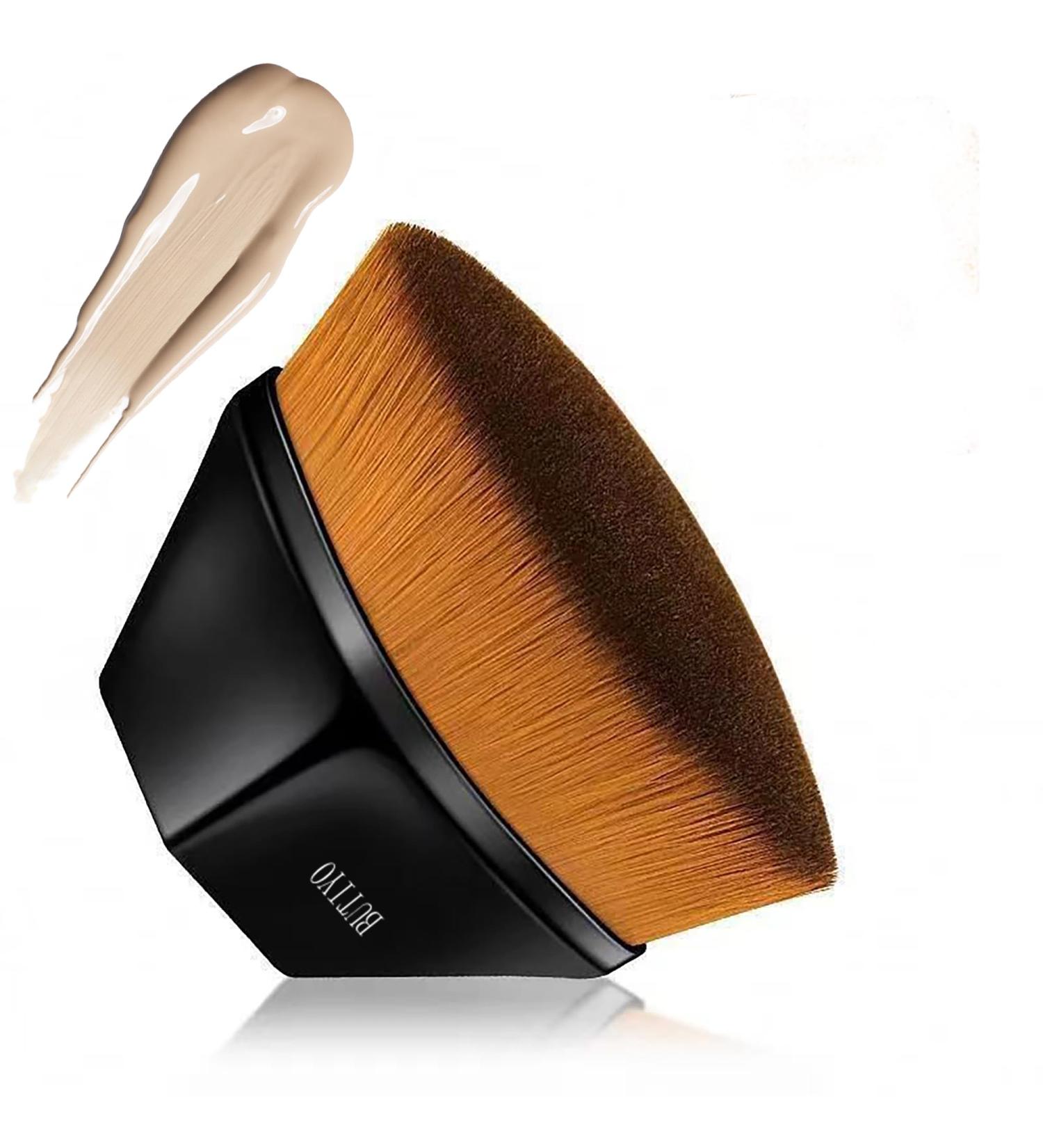 Buy BUTIYO Kabuki Foundation Makeup Brush Set - Flawless Liquid Makeup Brush for Women - Soft Synthetic - 1 PC Black - International Shipping Available - Buy Online on GoSupps.com