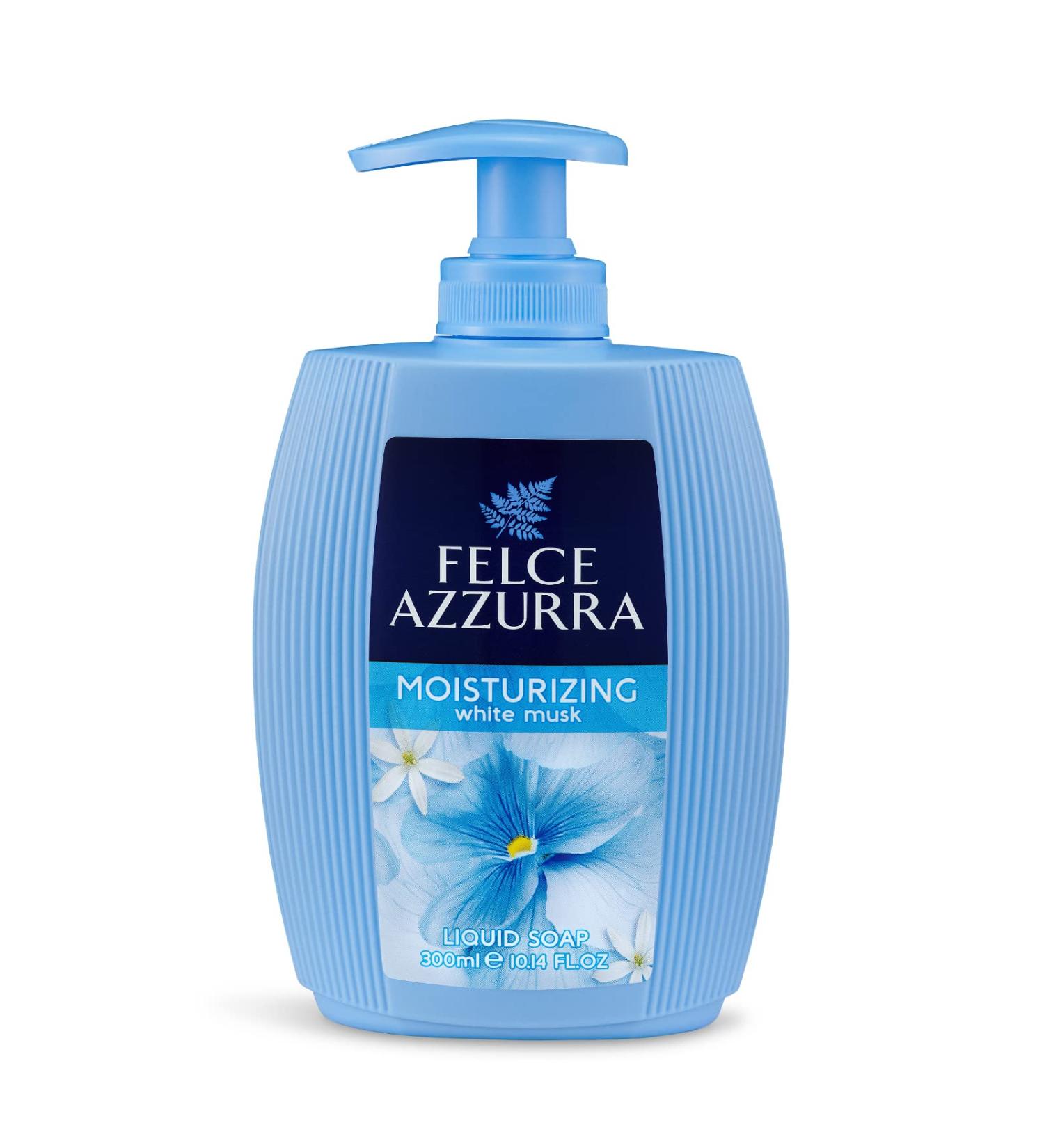Felce Azzurra White Musk Liquid Soap - Moisturizing and Gentle Skin Cleanser - 10.14 Oz - Buy Online on GoSupps.com