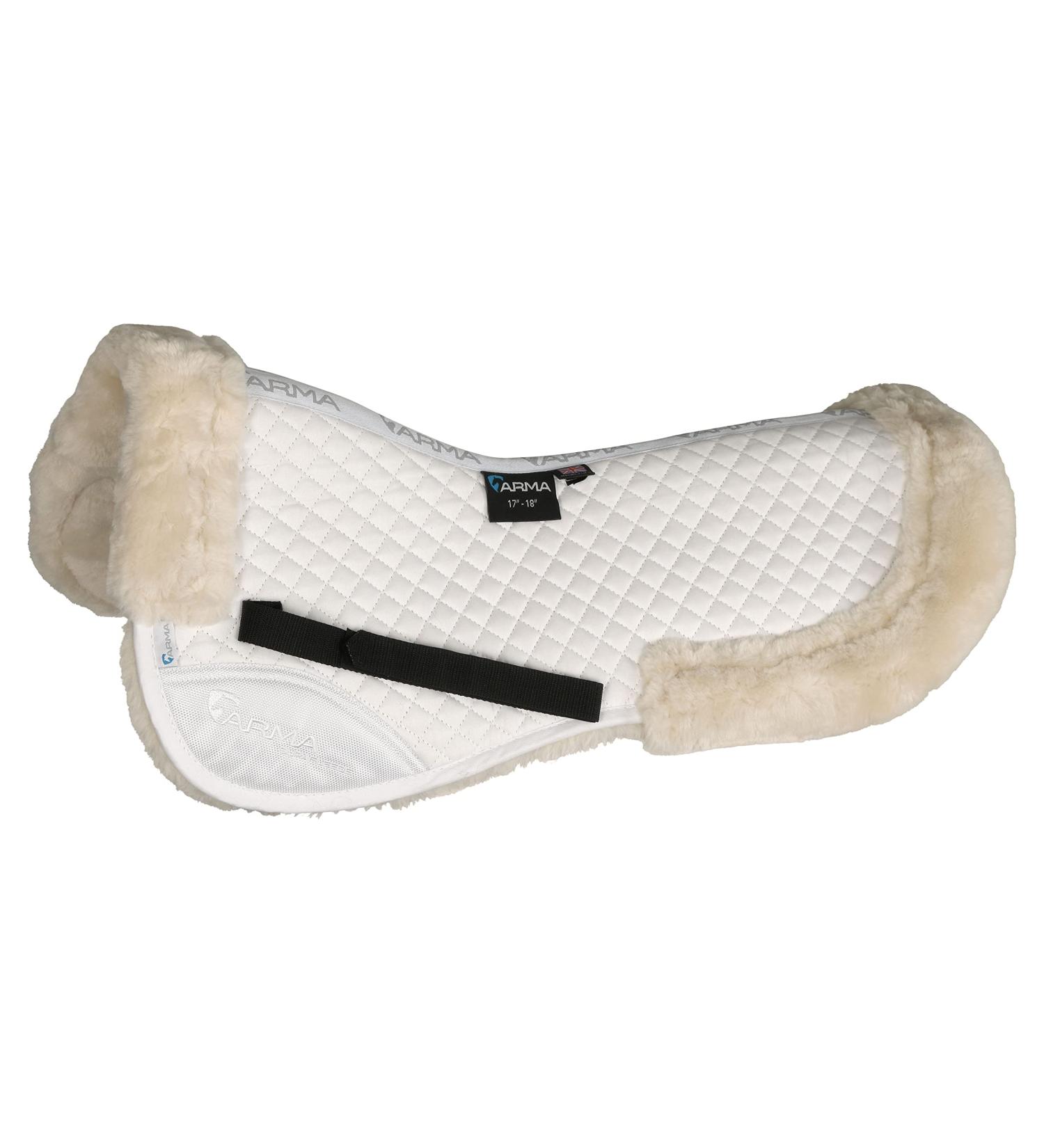 ARMA Suede Saddle Pad 17-18" White