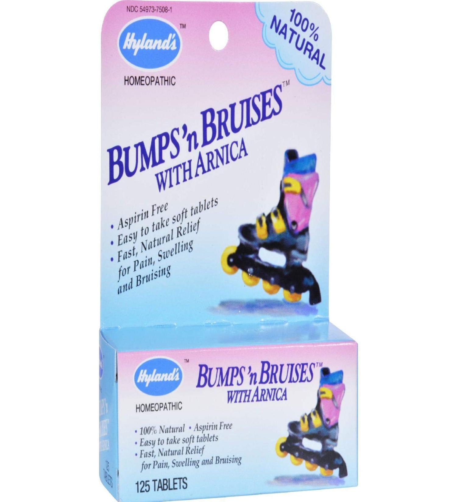 Hyland's Arnica Tablets for Bumps 'n Bruises - 125 Tablets - Buy Online on GoSupps.com