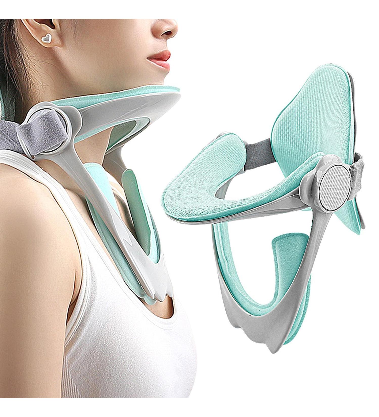 Adjustable Neck Brace - Cervical Support Breathable Front Neck Brace Adjustable | Forward Head Posture Correction Cervical Neck Traction for Watching Videos - Buy Online on GoSupps.com