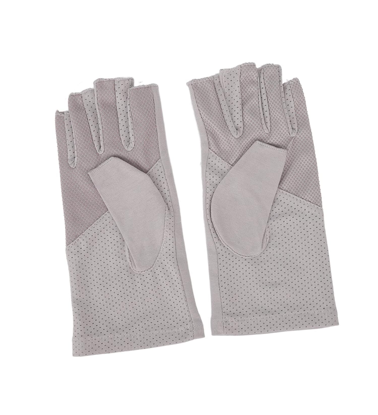 Manicure Gloves Protection Stretchy Breathable Fingerless Fiber Cotton Nail Lamp Gloves For Home Salon Anti U V Gloves For Gel Nail Lamp Fingerless U V Gloves Prevent Hands(Gray (for Alcantara 4978)) - Buy Online on GoSupps.com