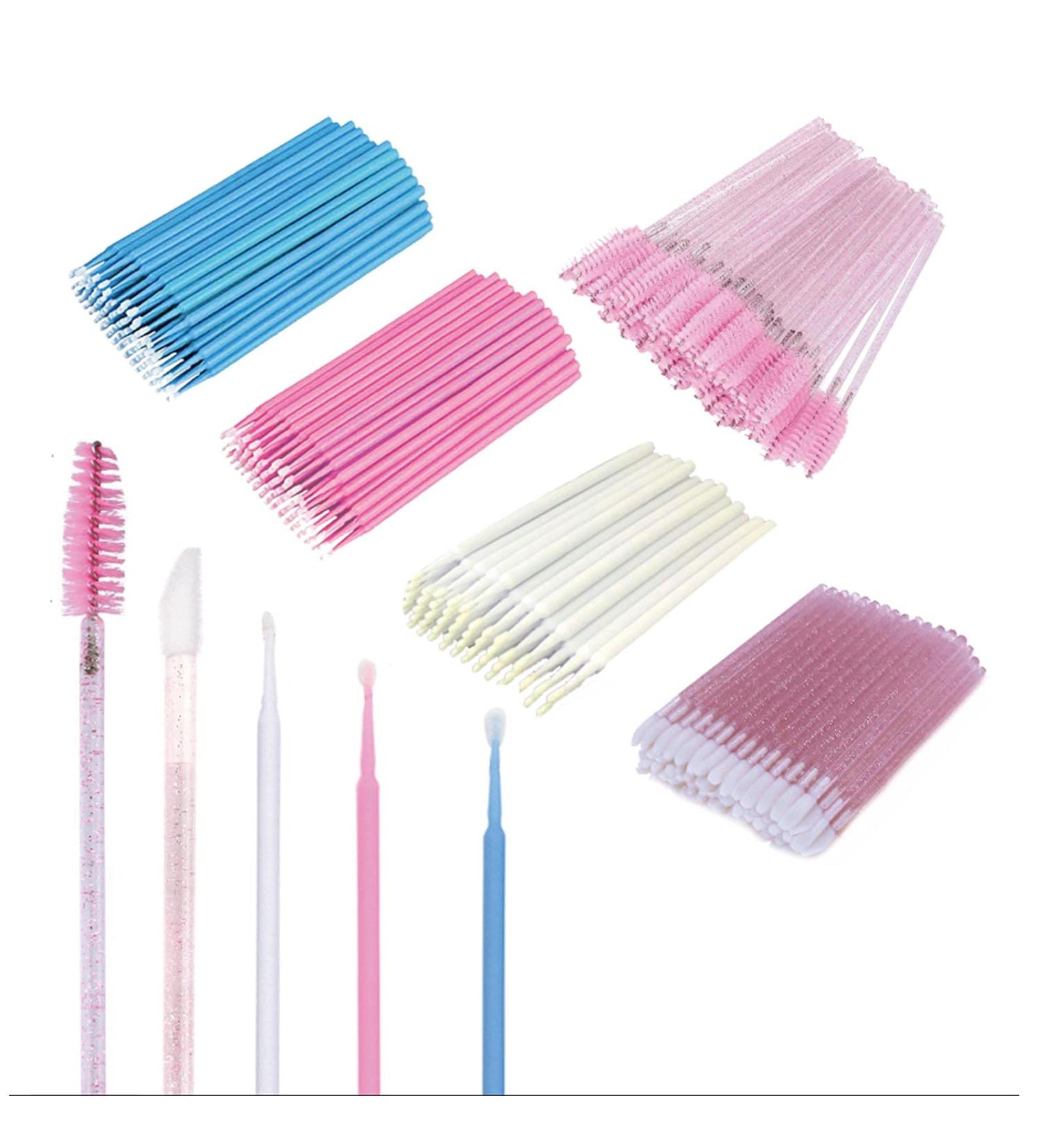 Mascara Wands Disposable Lip Brush and Eyebrow Spoolie Brush Micro Makeup Applicator Brush Tool Kit(120pcs) - Buy Online on GoSupps.com
