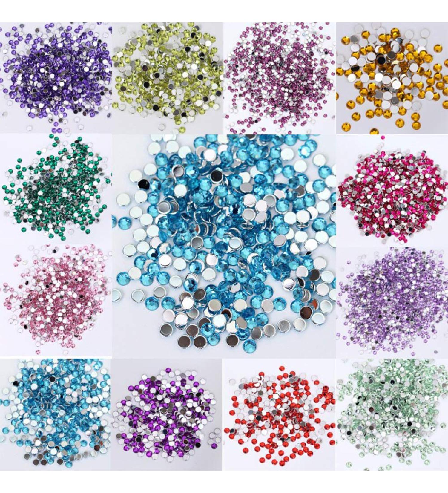 5D Shiny Crystal Diamond Rhinestones - 175 Colors (200pcs) | Sparkling Gemstones - Buy Online on GoSupps.com