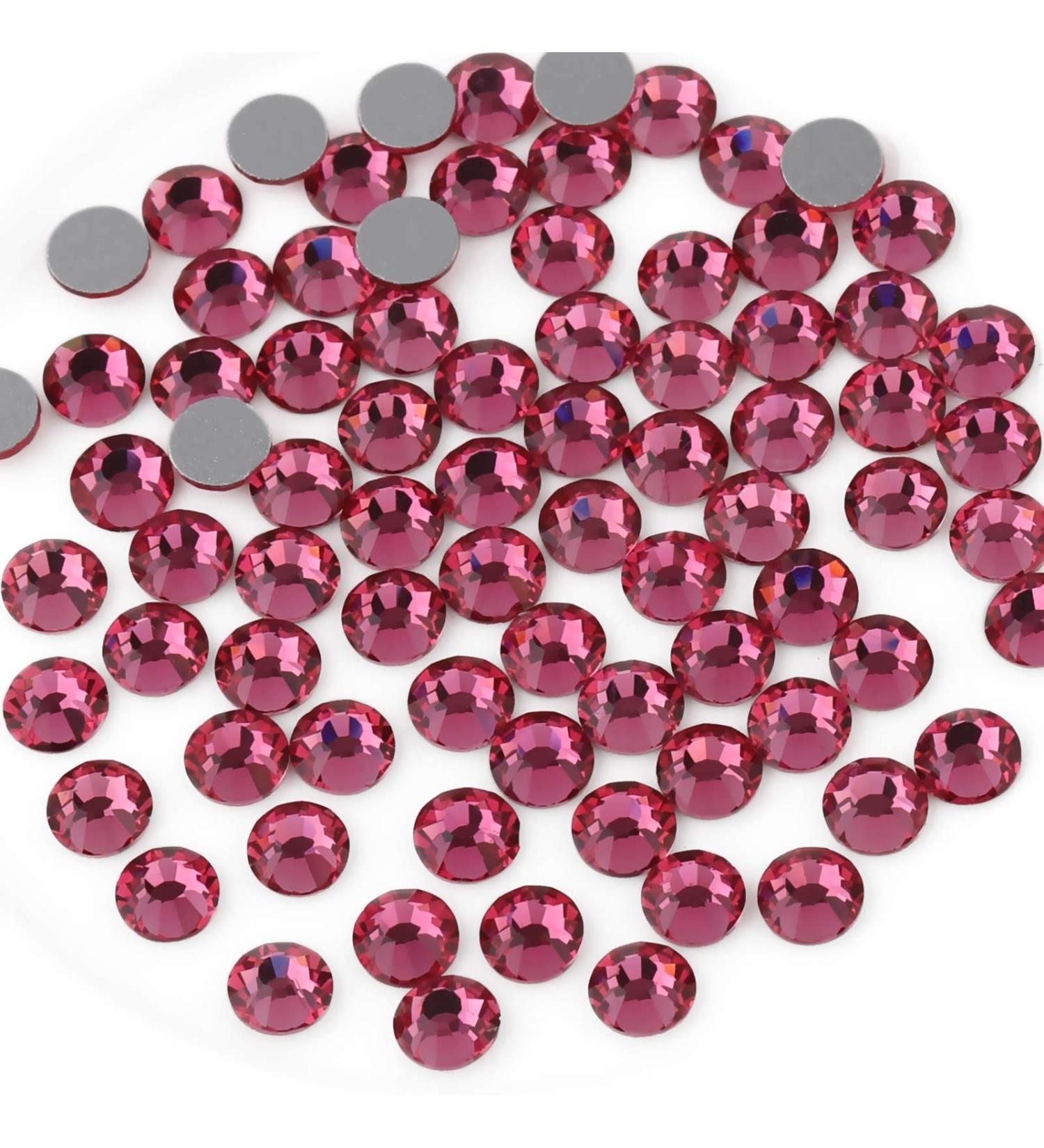 BEADSLAND 1440pcs Flat Back Pink Rhinestones for Nails | SS16 Nail Crystals (3.8-4.0mm) - Perfect for DIY Nail Art - Buy Online on GoSupps.com