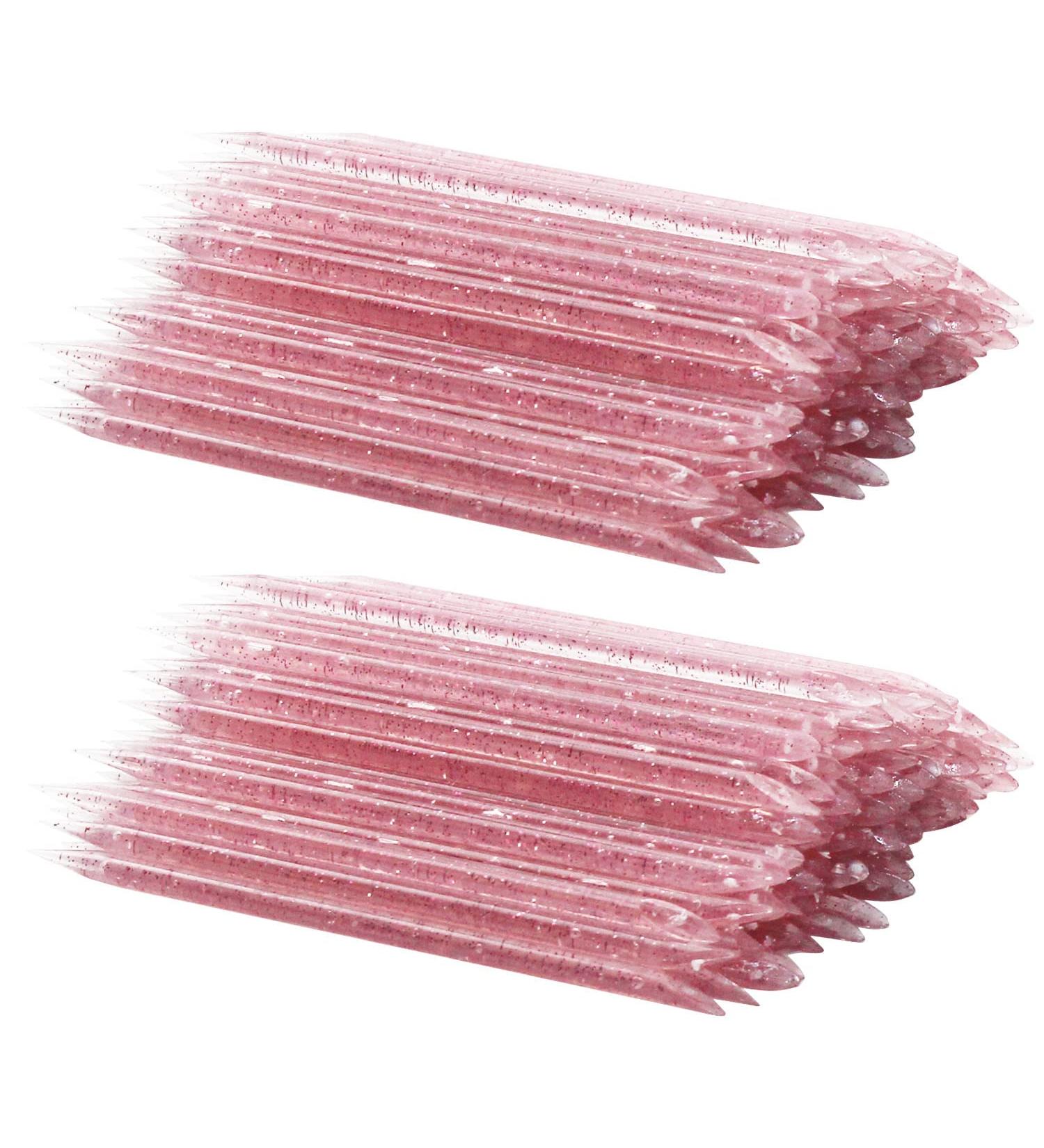 200 PCS Pink Nail Stick Cuticle Pusher & Manicure Pedicure Sticks for Fingernail Care - Buy Online on GoSupps.com