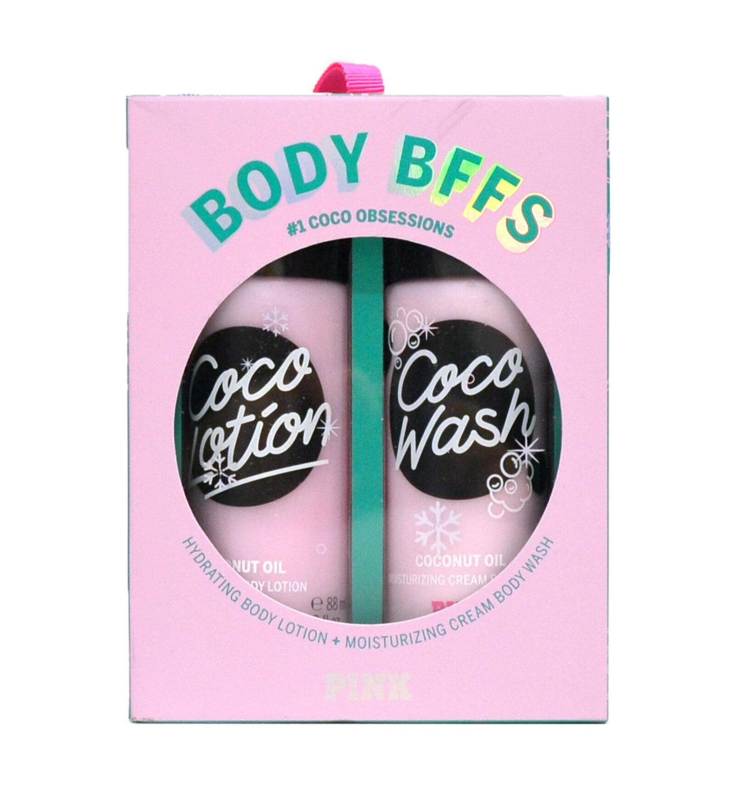 Victoria's Secret Pink Gift Set Body BFFs 2 Piece Coco Lotion & Wash