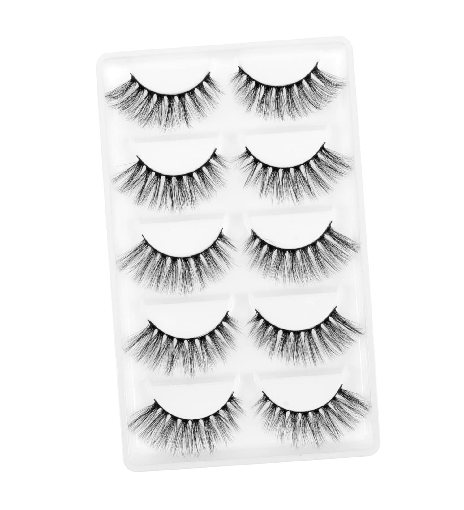 minkissy 5 Pair 3d Flexible False Lashes Fakes Eyelash Magnetic Extension False Eyelashes Cruelty- Long False Eye Lashes False Strip Eyelashes Reusable Fake Eye Lashes Dense - Buy Online on GoSupps.com