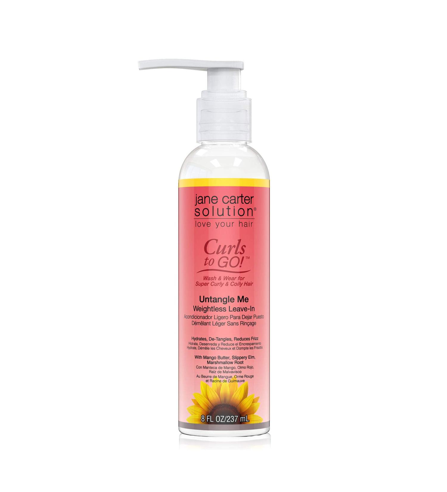 Jane Carter Curls to Go Untangle Me Leave-In Conditioner - 8oz, Weightless, Nourishing, Moisturizing, No Buildup - Buy Online on GoSupps.com