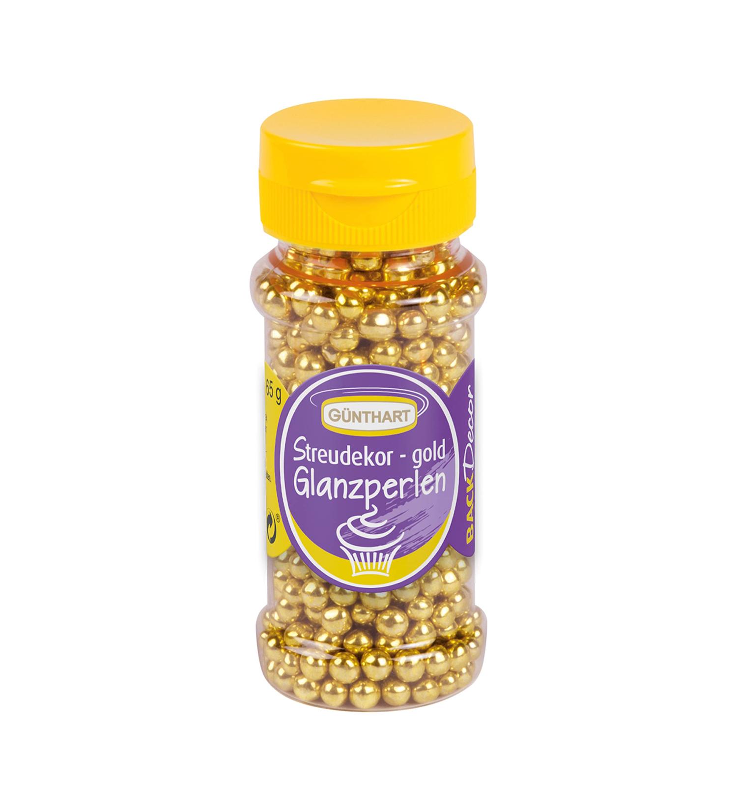 G nthart Backdecor Gold Scatter Pearls | Sprinkle Chocolate Balls | 65g Decorative Baking Gems - Buy Online on GoSupps.com