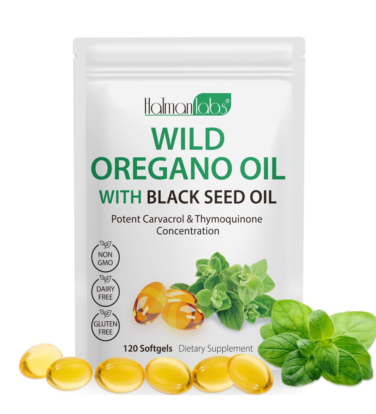 Oil of Oregano with Black Seed Oil Organic Oregano Oil Softgels Oregano Oil Capsules Organic Non-GMO Gluten Free 120 1 Count (Pack of 120) - Buy Online on GoSupps.com