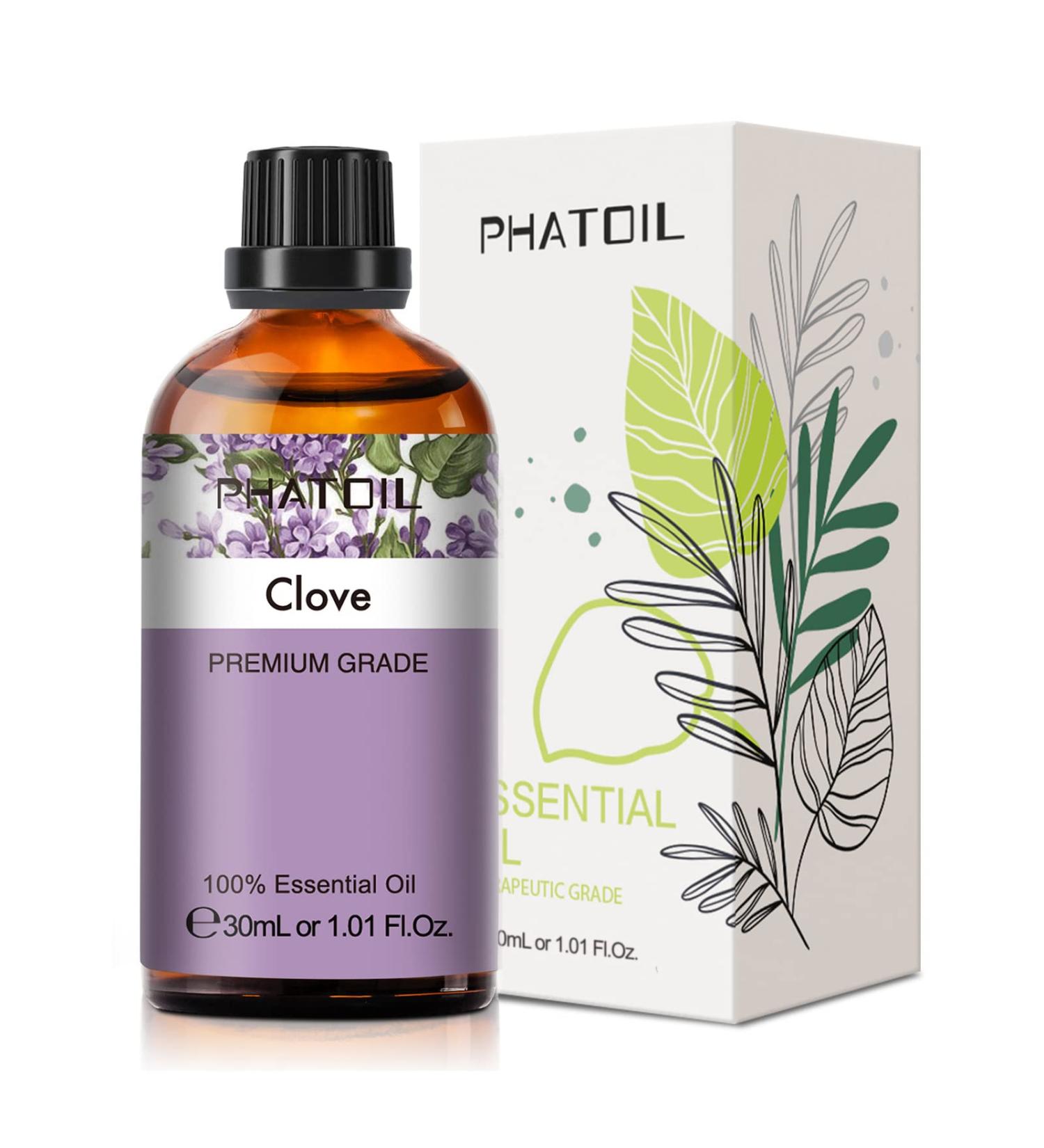 Premium Grade Clove Essential Oil 30ML - Pure Oil for Aromatherapy Diffuser, Humidifier, Candle Making - PHATOIL - Buy Online on GoSupps.com