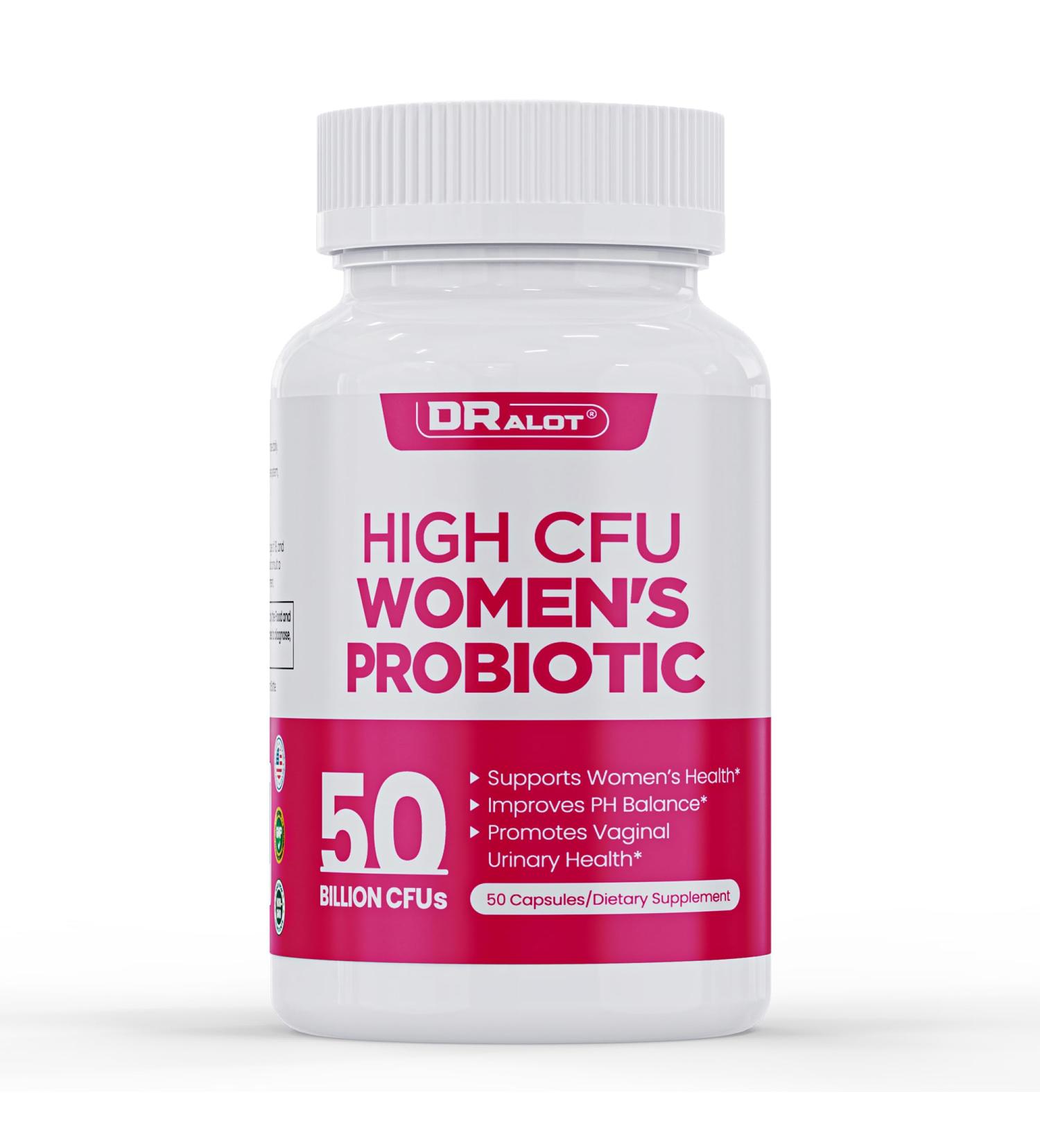 Probiotics for Women - Women's Probiotic for UT Immunity & Feminine Health Vaginal Probiotics Supports PH Balance Digestive (50 Count) 50 Count (Pack of 1) - Buy Online on GoSupps.com