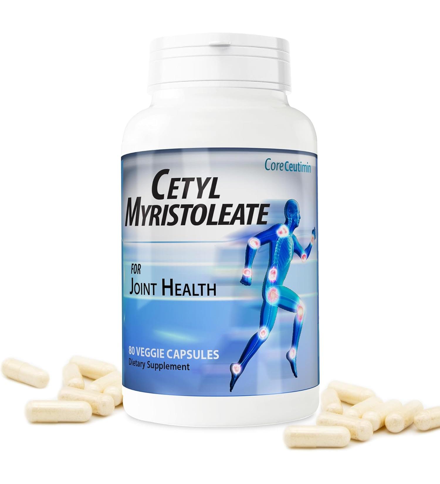 Cetyl Myristoleate Soft Gels Omega 5 Fatty Acid - Joint Relief & Mobility Support - With Glucosamine, Turmeric - 90 Soft Gels - Buy Online on GoSupps.com