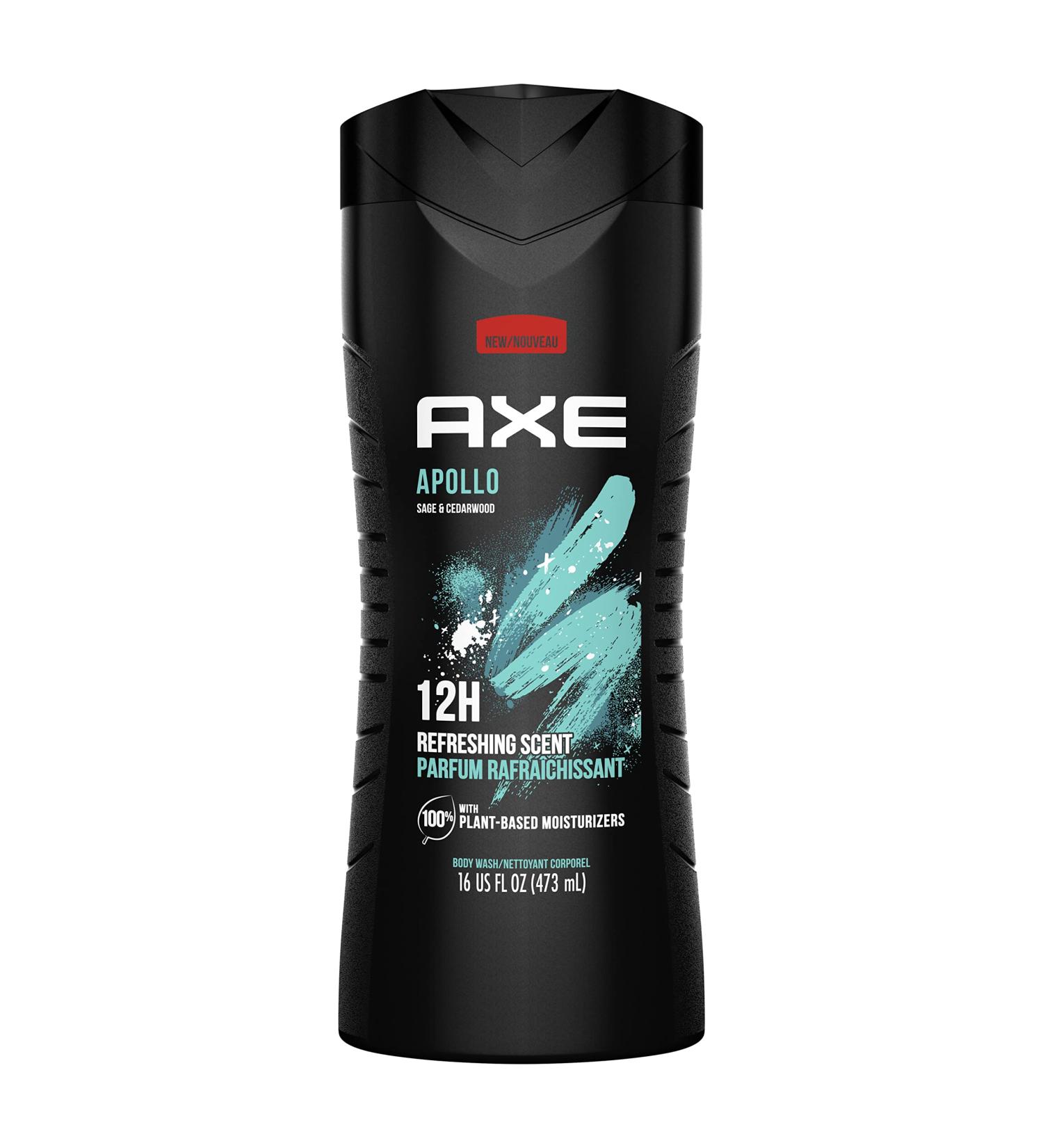 AXE Body Wash for Men - Apollo Sage & Cedarwood | Long Lasting Freshness & Odor-Busting Prebiotics | 16 oz International Shipping Available - Buy Online on GoSupps.com