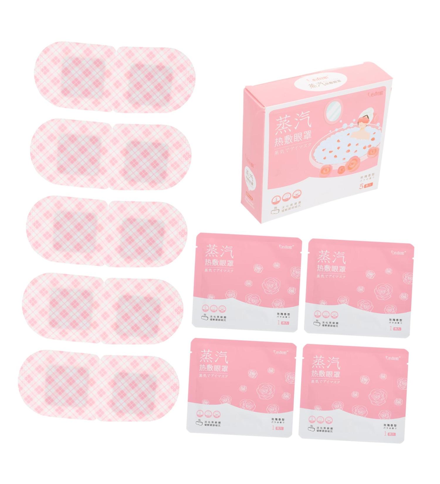 Didiseaon 5Pcs Steam Eye Mask Steam Warm Eye Mask Sachets Smooth Eye Patches Useful Warm Liners Replacement Liners Hot Compress Masks Useful - Buy Online on GoSupps.com