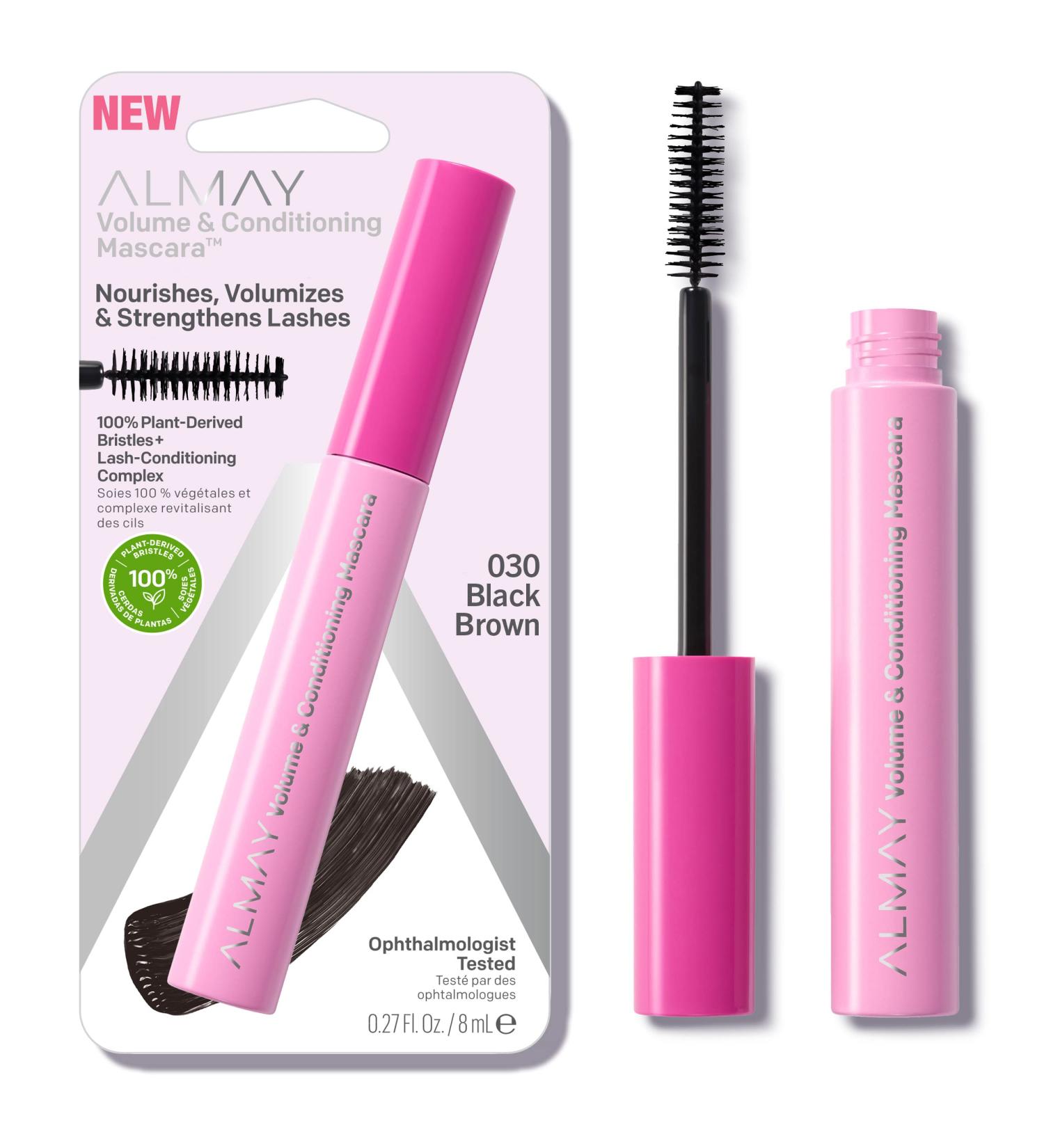 Almay Volume & Conditioning Mascara 30 Black Brown 0.27 fl oz - Hydrating, All-Day Wear - Buy Online on GoSupps.com