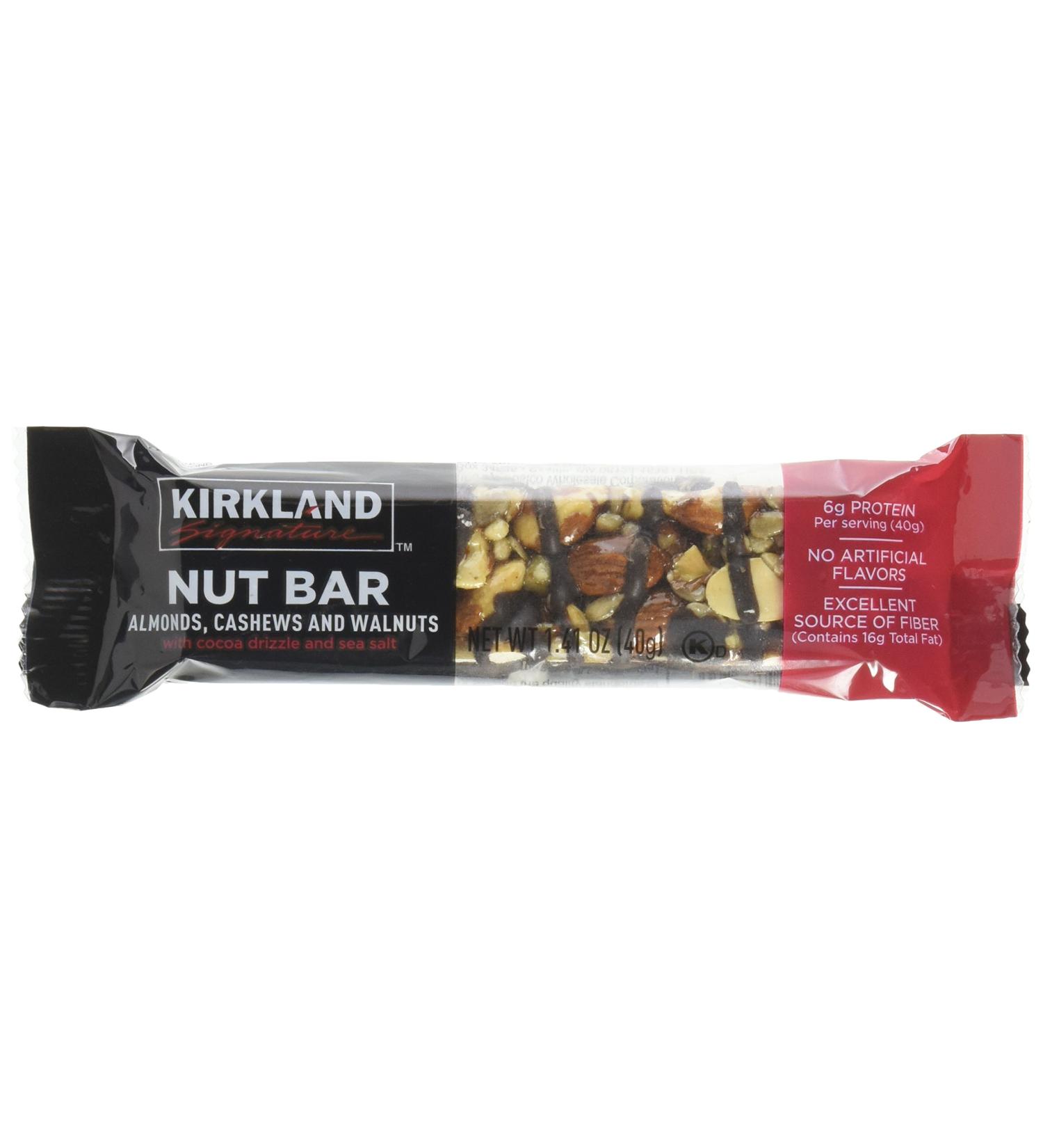 Kirkland Signature Nut Bars 30-Pack, 42.3 oz - Healthy Snack Bars, Gluten-Free - Buy Online on GoSupps.com