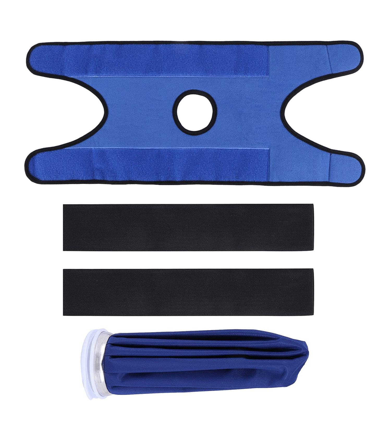 LAMELLIS Ice Bags with Straps Hot Cold Therapy Reusable Ice & Wrap for Shoulder Back Knee .(9 Inch Blue) - Buy Online on GoSupps.com