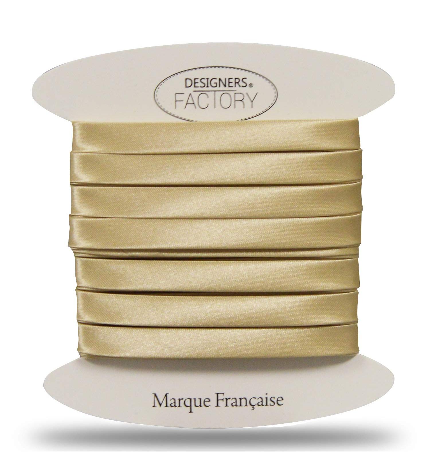 Designers-Factory Satin Bias Tape - Double Fold Satin Binding for Sewing - 10.93 Yards Gold - Buy Online on GoSupps.com