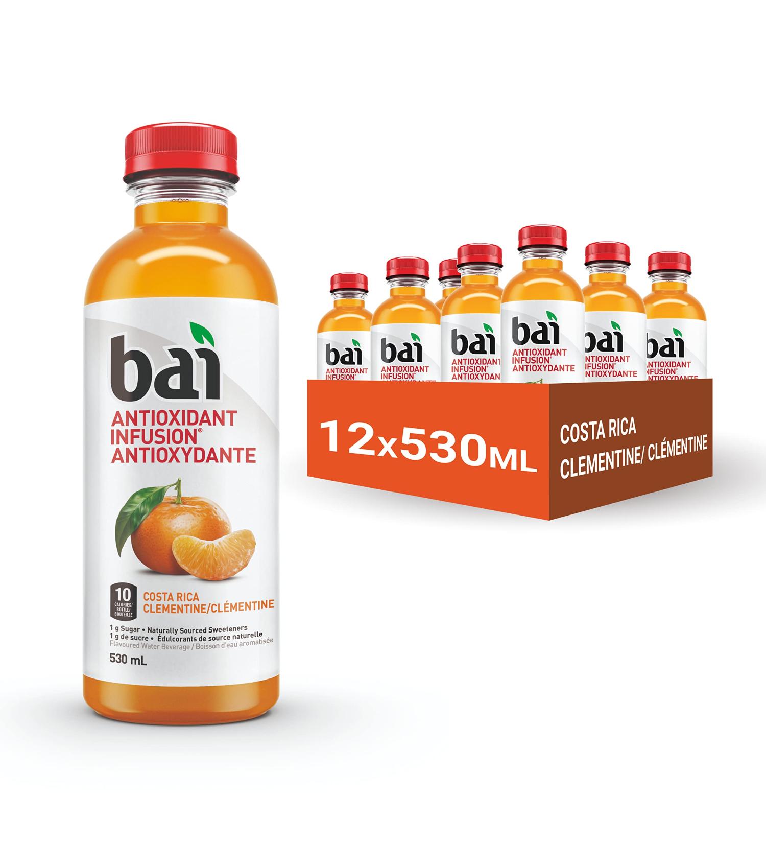 Bai Antioxidant Infusion Flavoured Water Beverage Costa Rica Clementine 530 mL 12-Count 12-Costa Rica Clementine - Buy Online on GoSupps.com